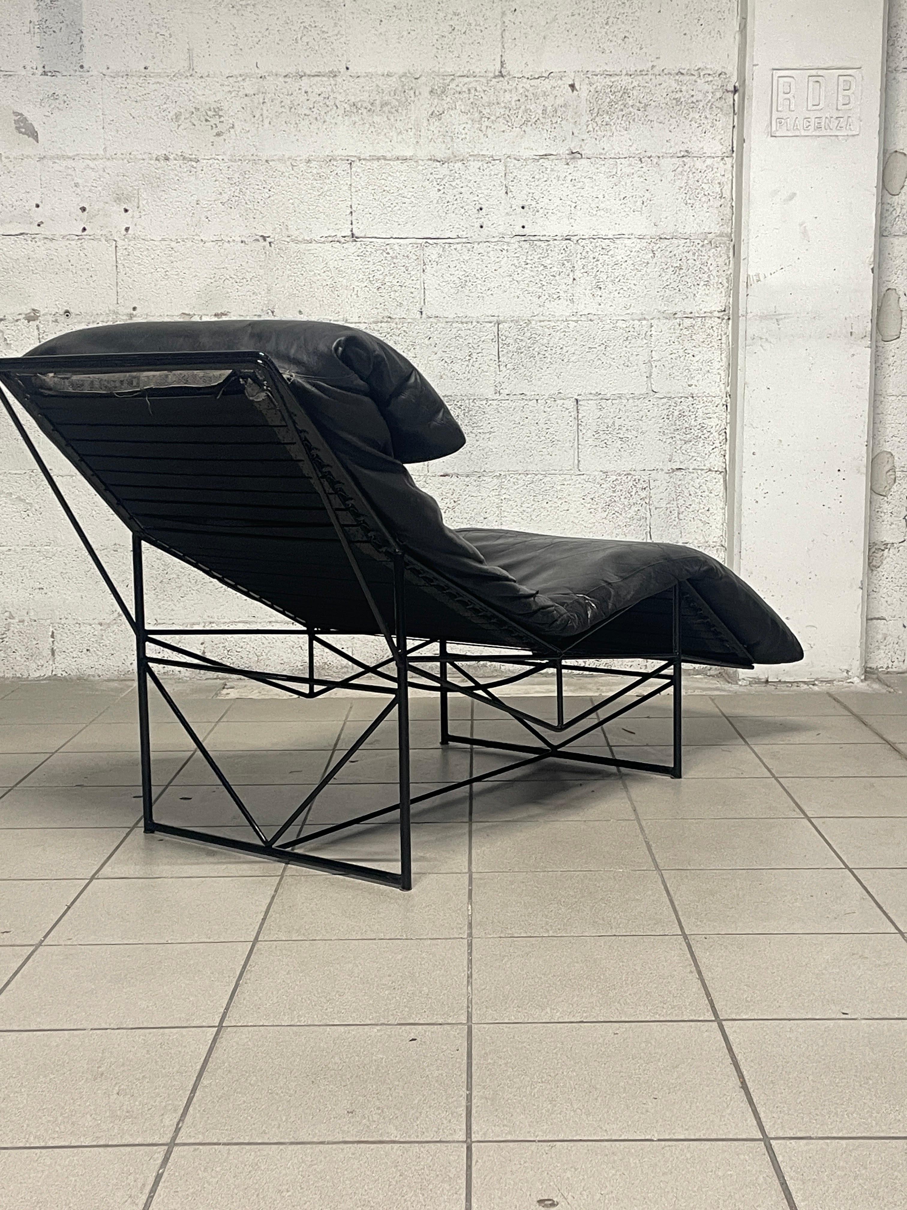 Chaise-longue de los años 80 diseñada por Paolo Passerini para UVET en venta 8