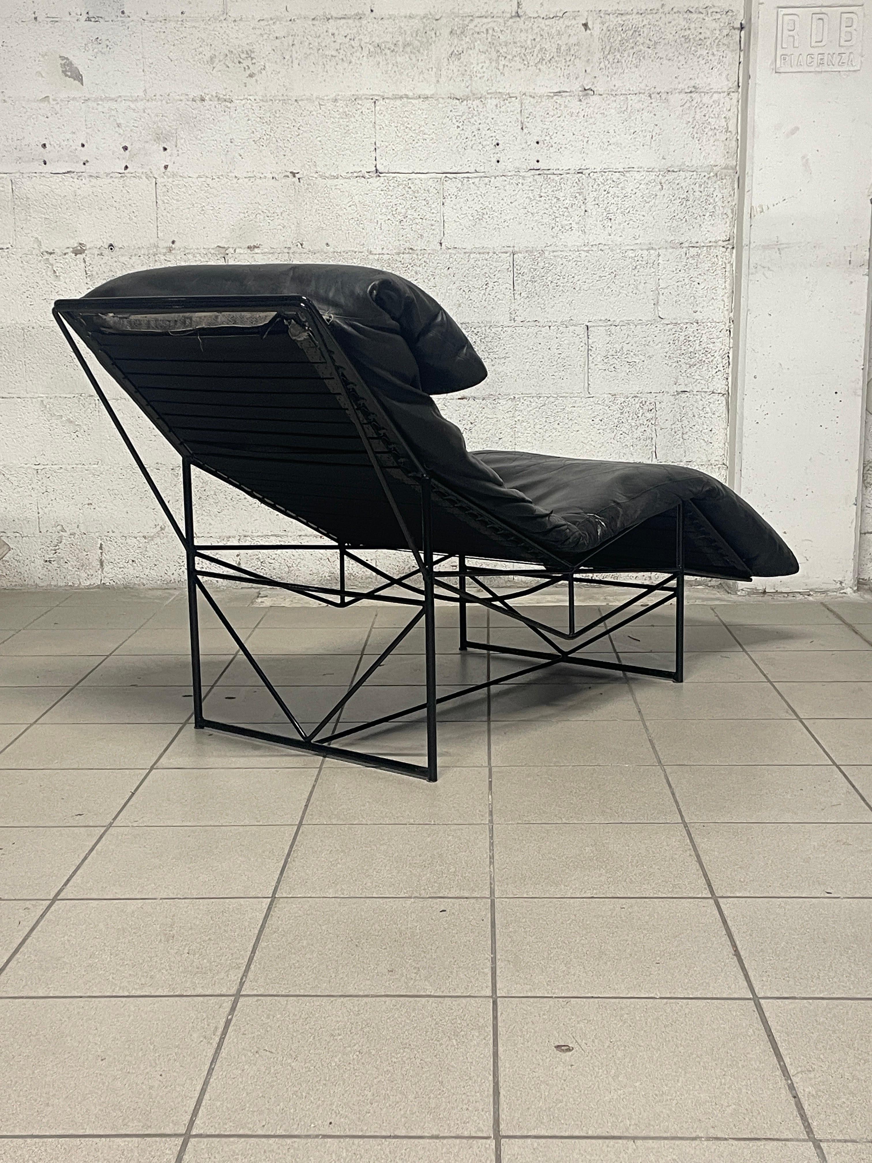 Chaise-longue de los años 80 diseñada por Paolo Passerini para UVET en venta 9