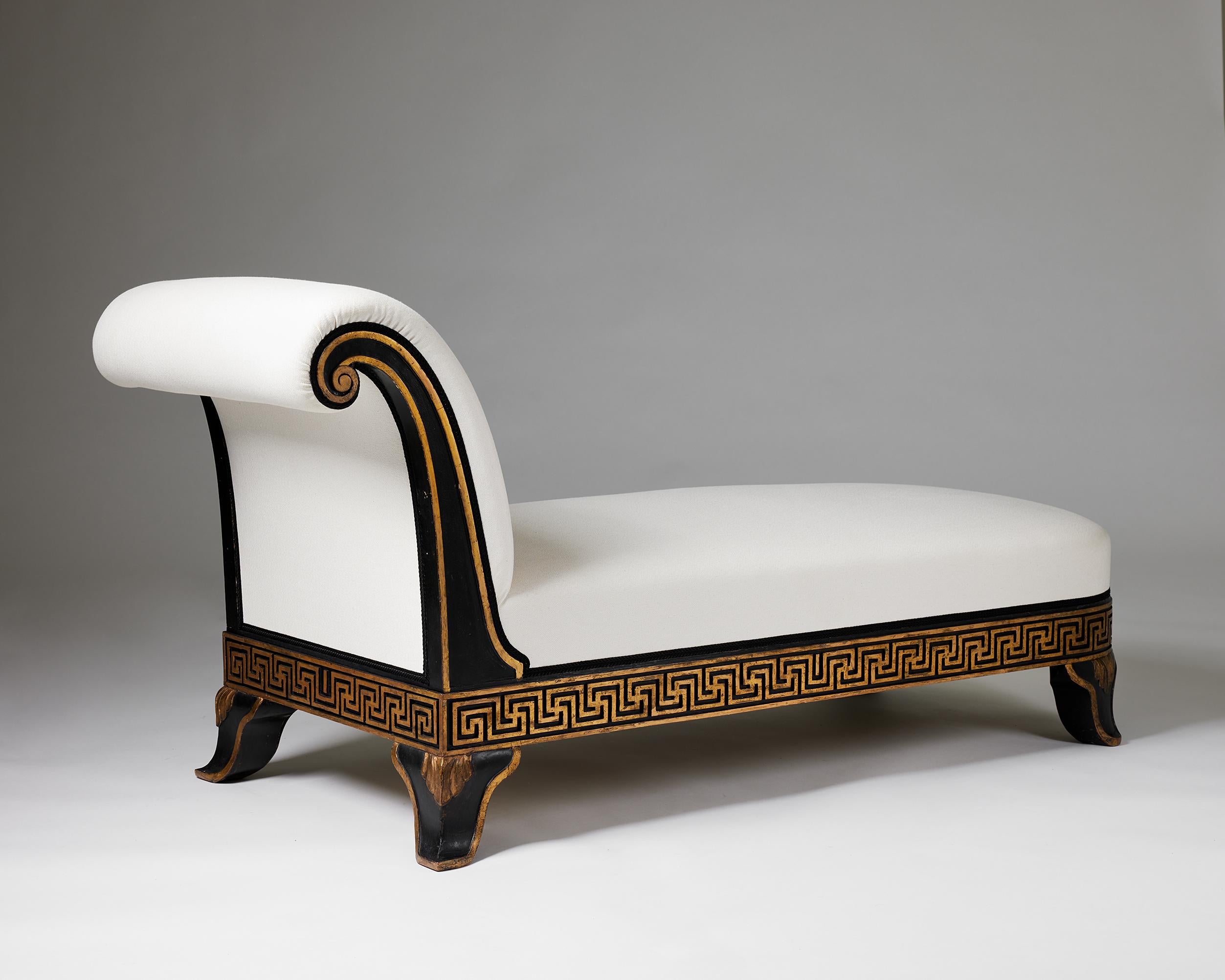 Danish Chaise longue, anonymous for Louis G Thiersen, Denmark, 1928 For Sale