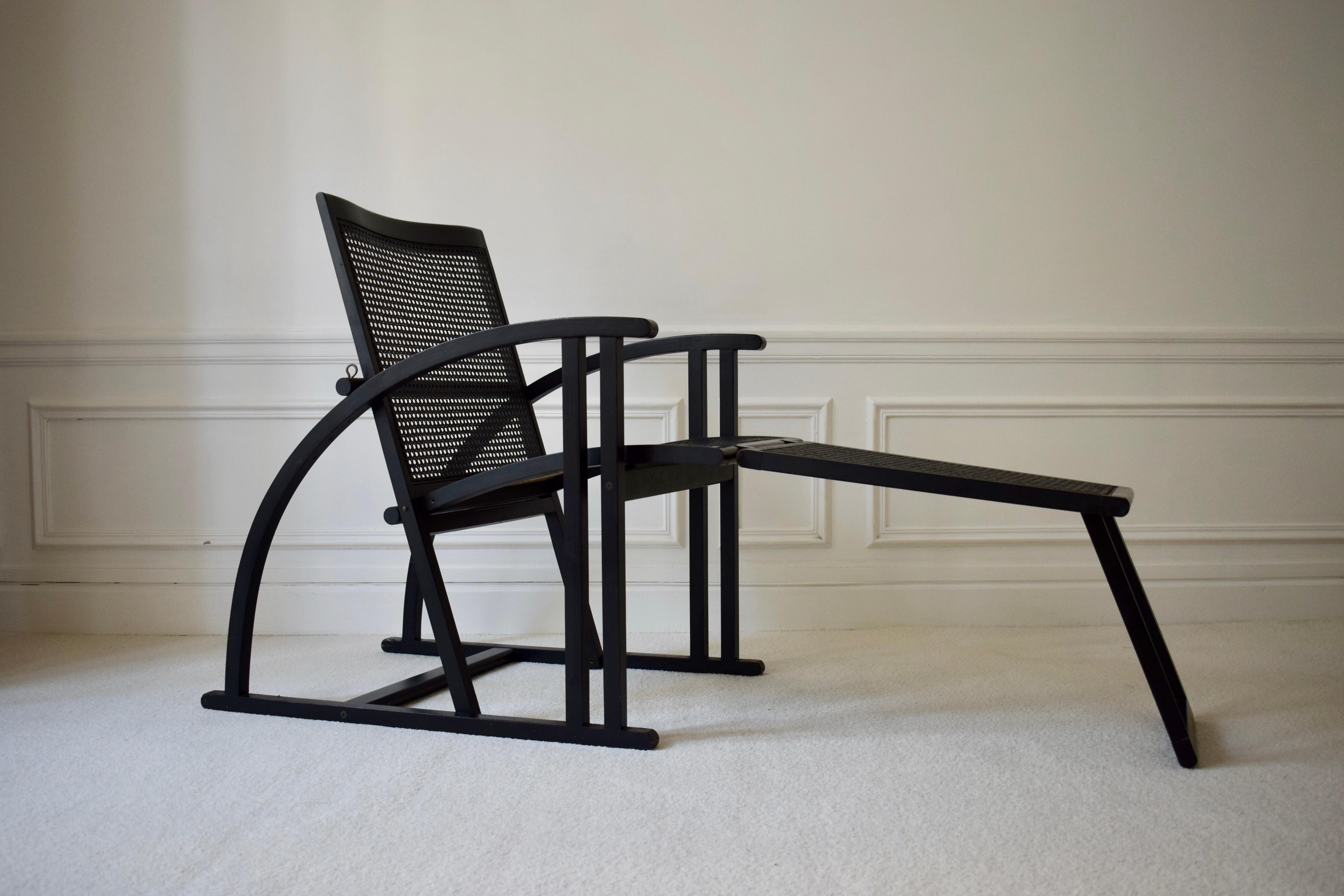 Chaise longue Arc de Pascal Mourgue pour Pamco Triconfort In Good Condition For Sale In PARIS, FR
