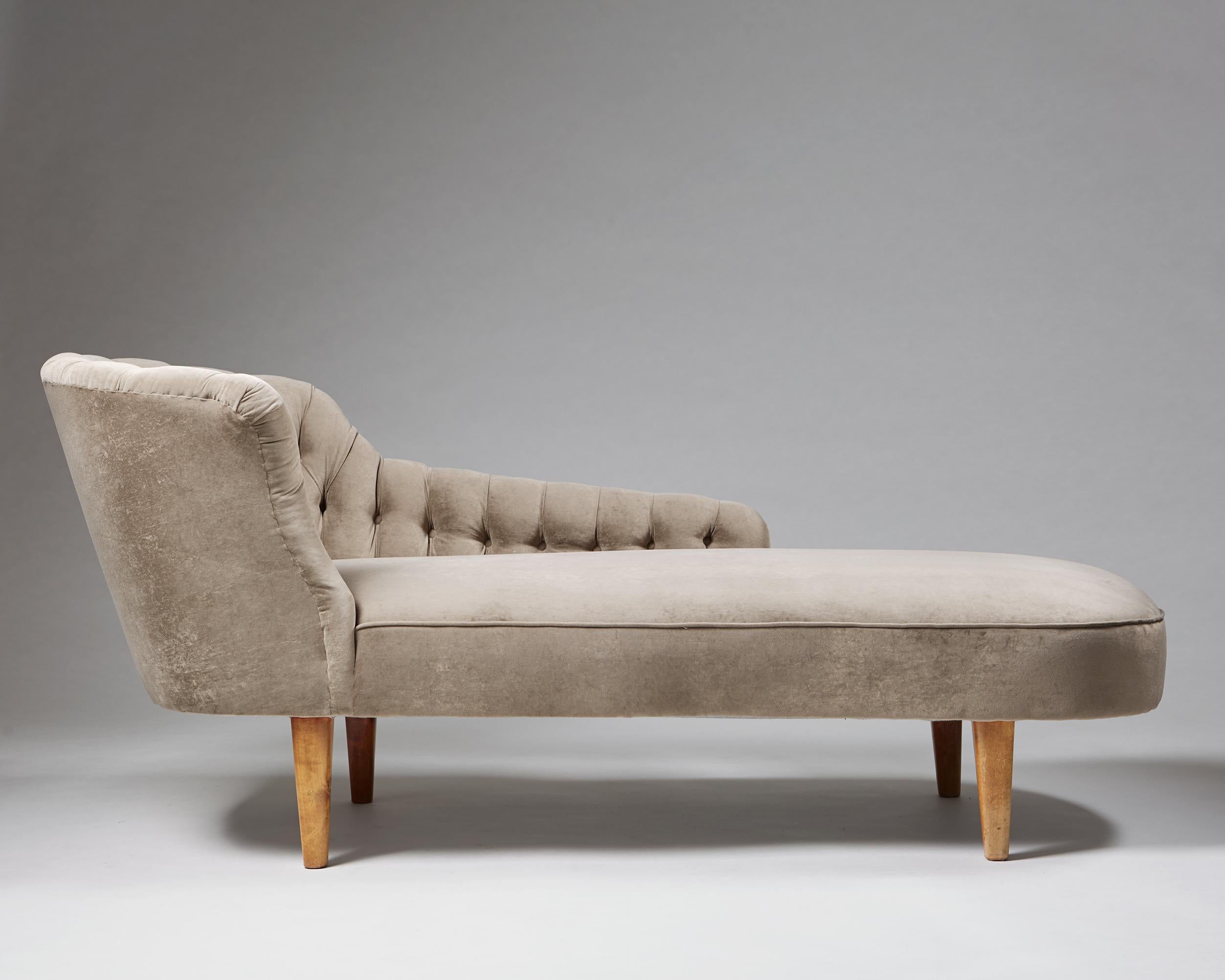 Swedish Chaise Longue Attributed to Greta Magnusson-Grossman, Sweden, 1950s