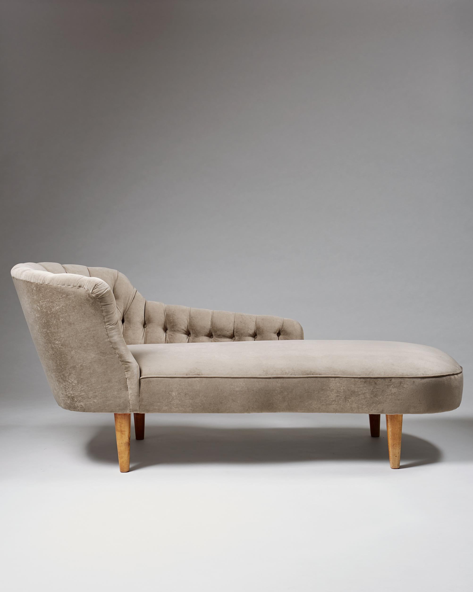 Chaise Longue Attributed to Greta Magnusson-Grossman, Sweden, 1950s In Good Condition In Stockholm, SE