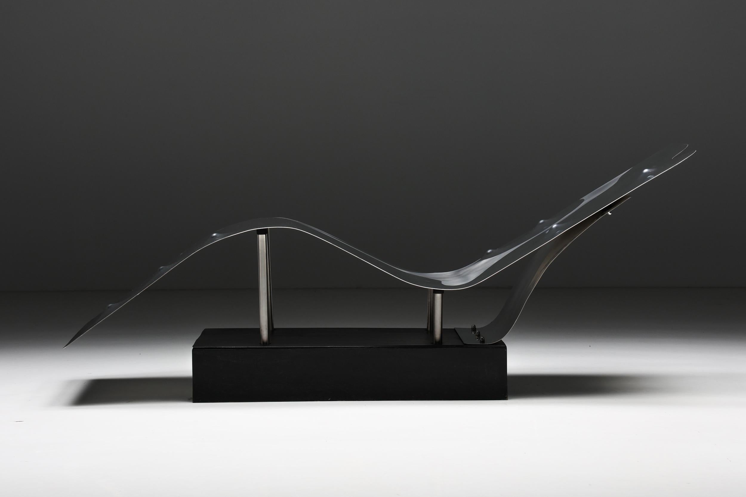 Post-Modern Chaise Longue by Italian Artist Angelo Brescianini, 2008 For Sale