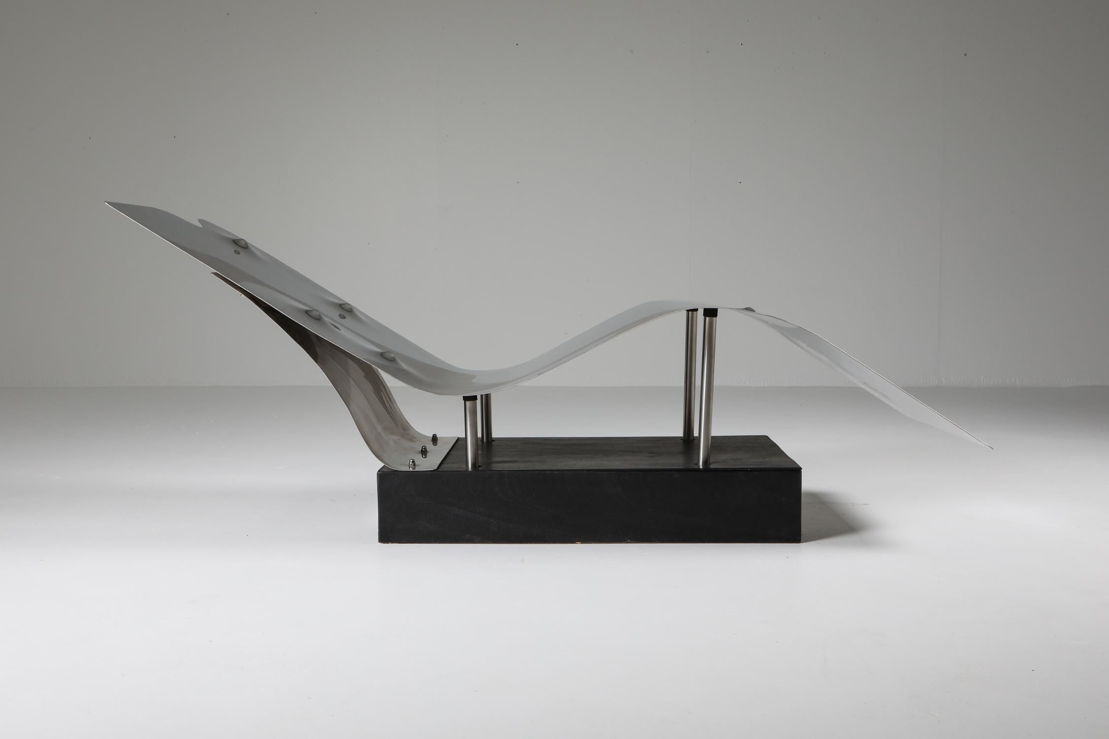 Post-Modern Chaise Longue by Italian Artist Angelo Brescianini