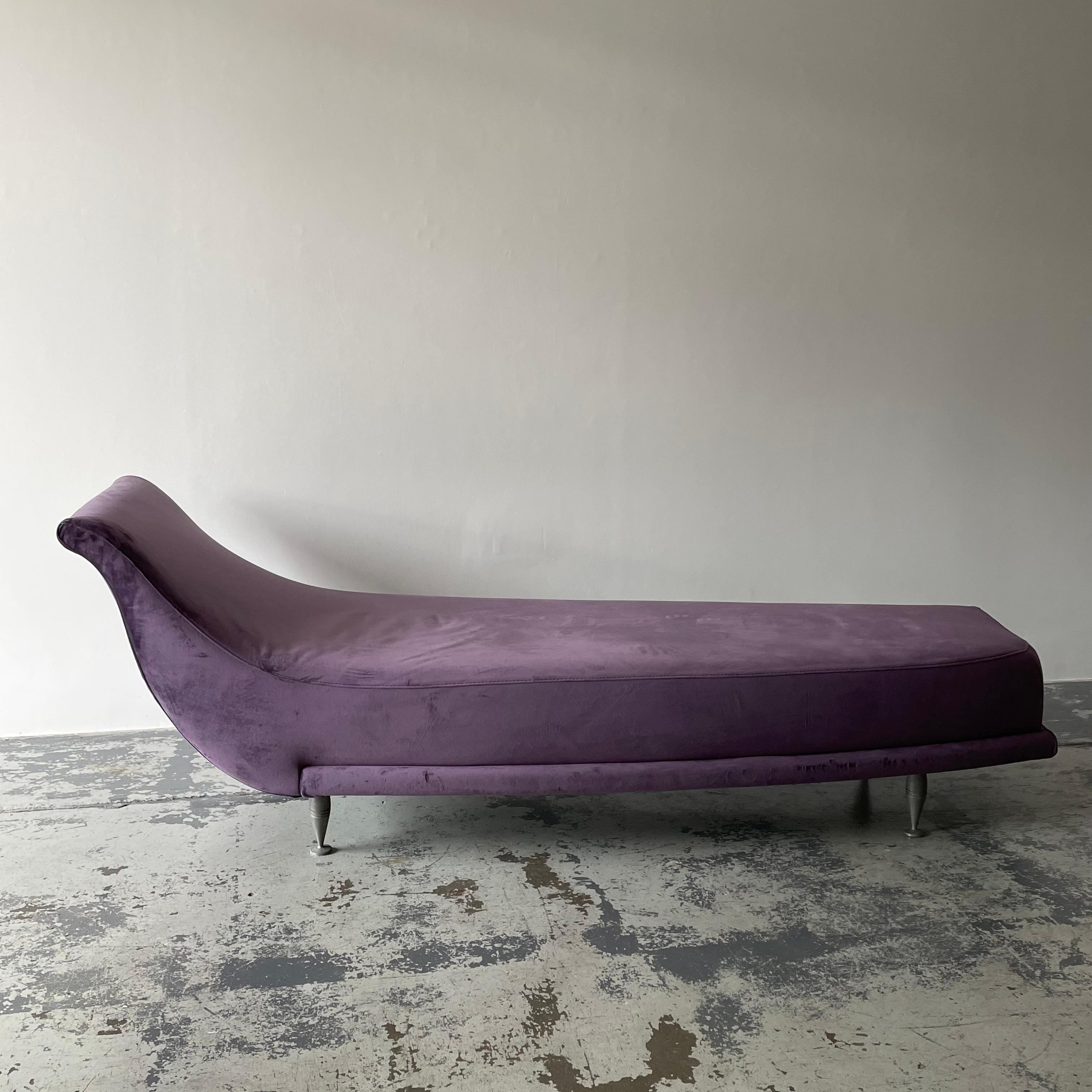 purple chaise lounge chair