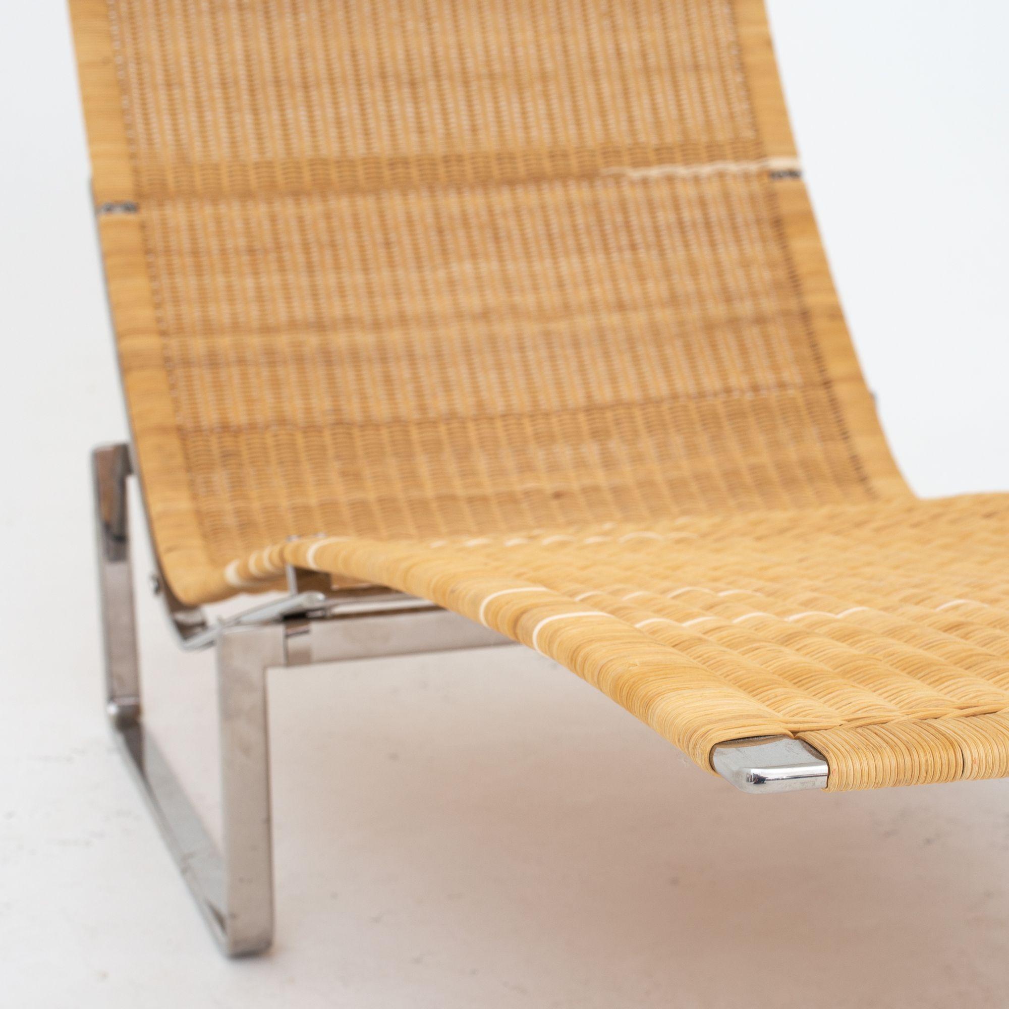 Patinated Chaise Longue by Poul Kjærholm