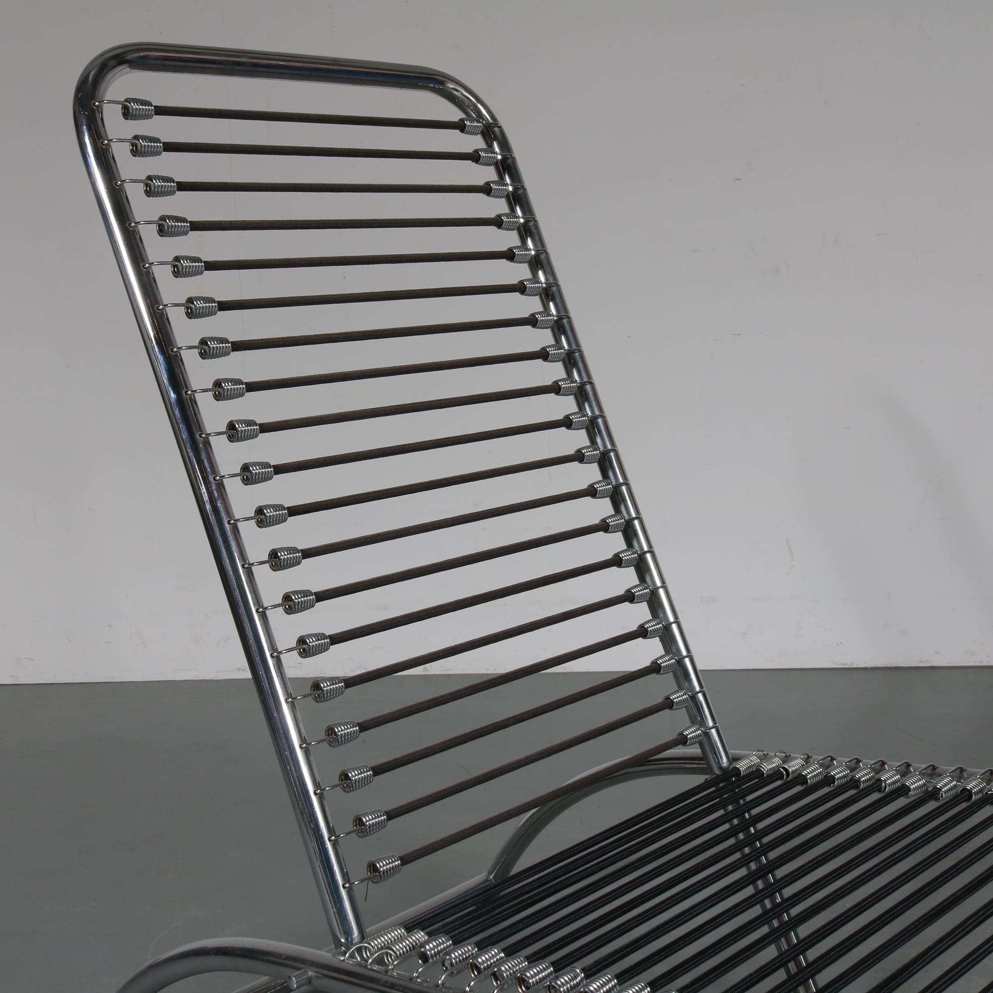Chaise Longue by René Herbst for Tecta, Germany, 1980 3