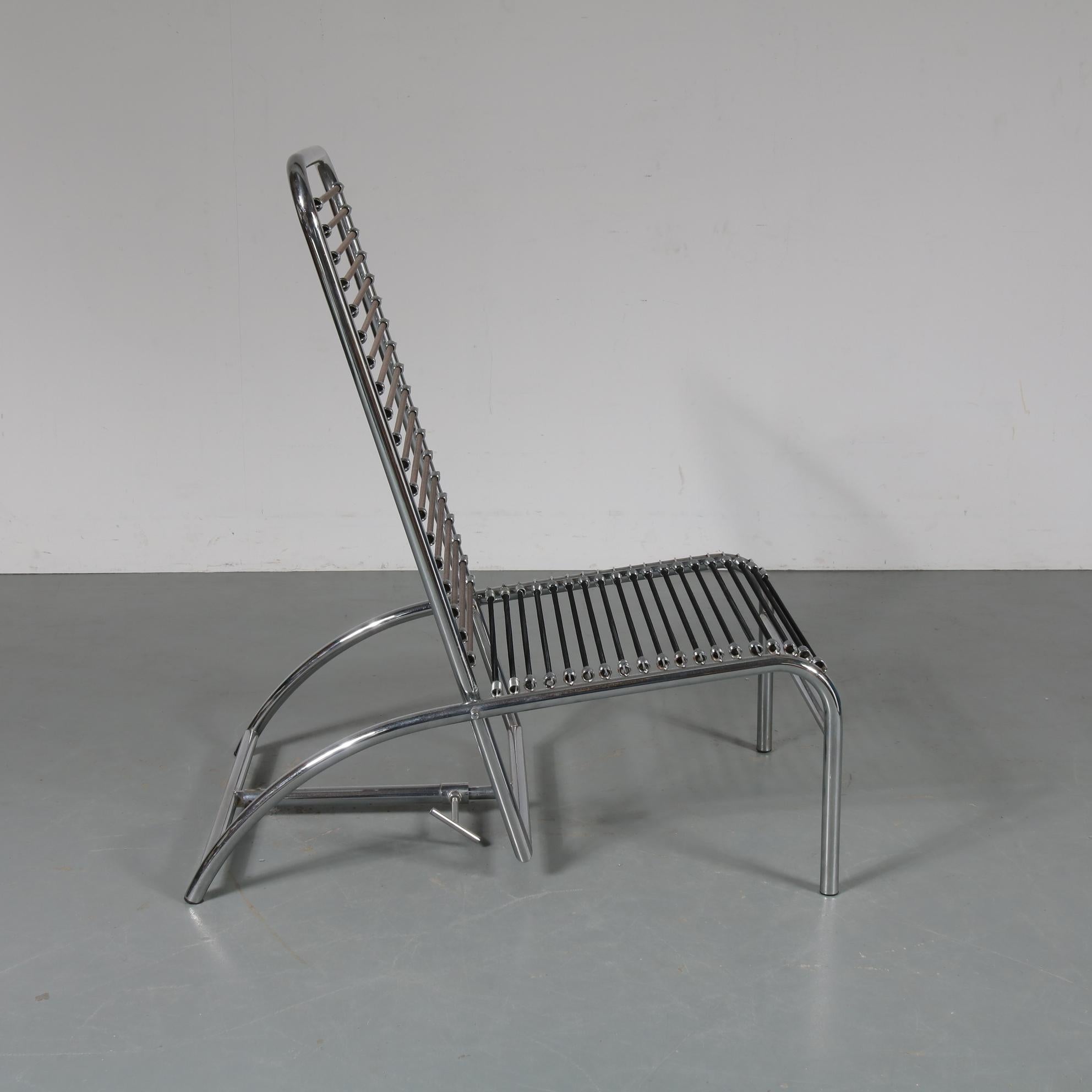 Mid-Century Modern Chaise Longue by René Herbst for Tecta, Germany, 1980