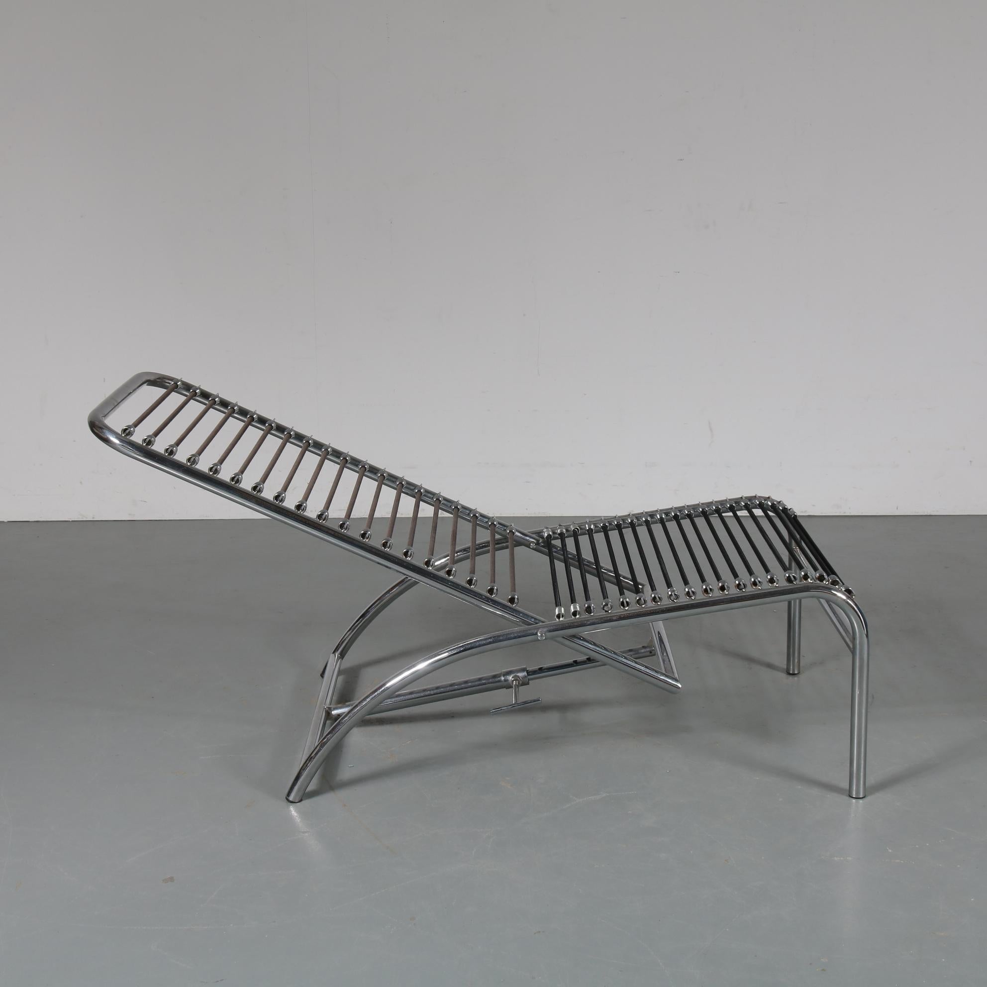 Mid-20th Century Chaise Longue by René Herbst for Tecta, Germany, 1980