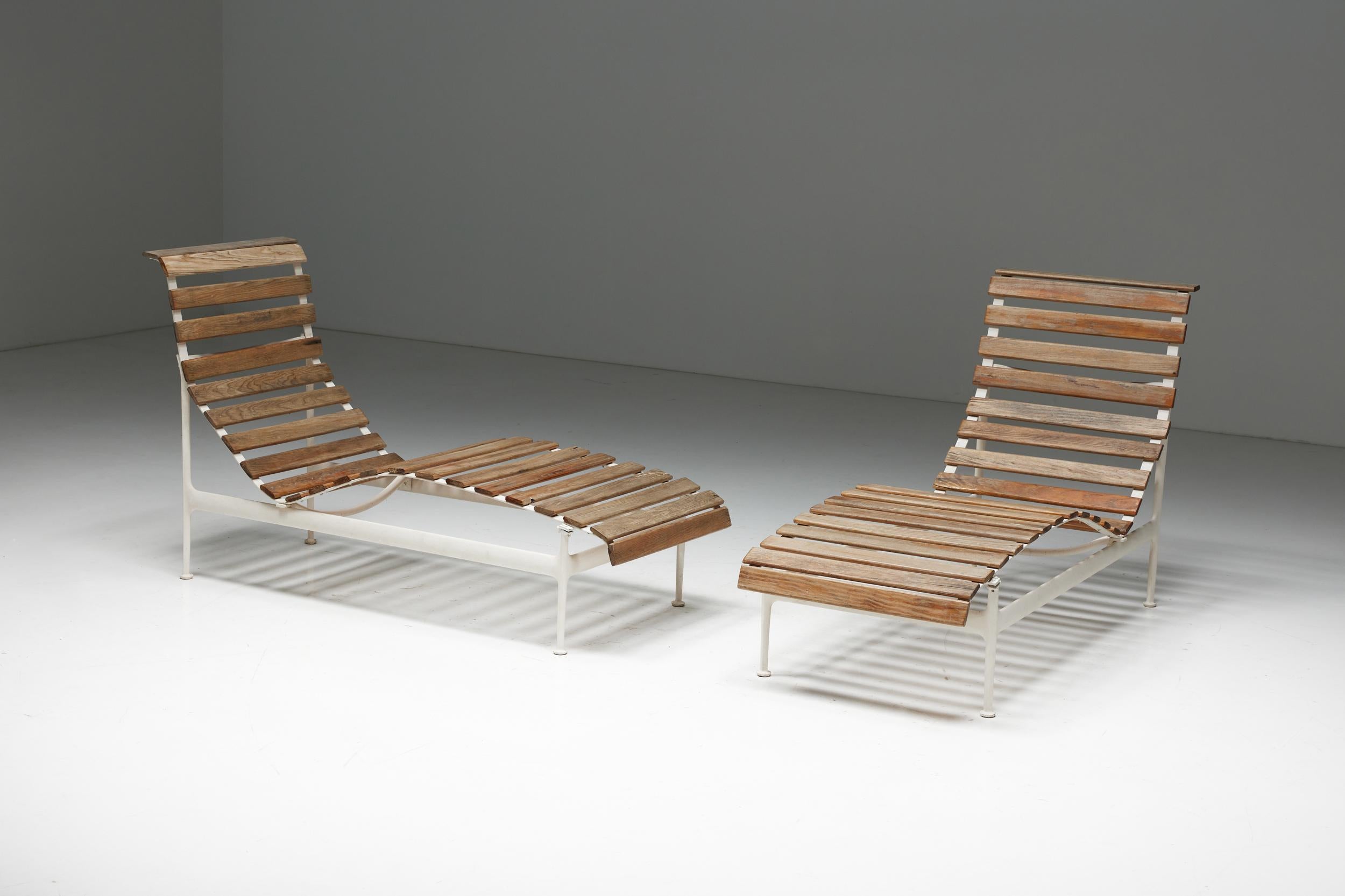 Modernism; Knoll International; Minimalist Design; Florence Knoll; 1966; Richard Schultz; Florida; United States; Outdoor Furniture;

Chaises longues by Richard Schultz from his 1966 collection. Designed at the request of Florence Knoll, who after