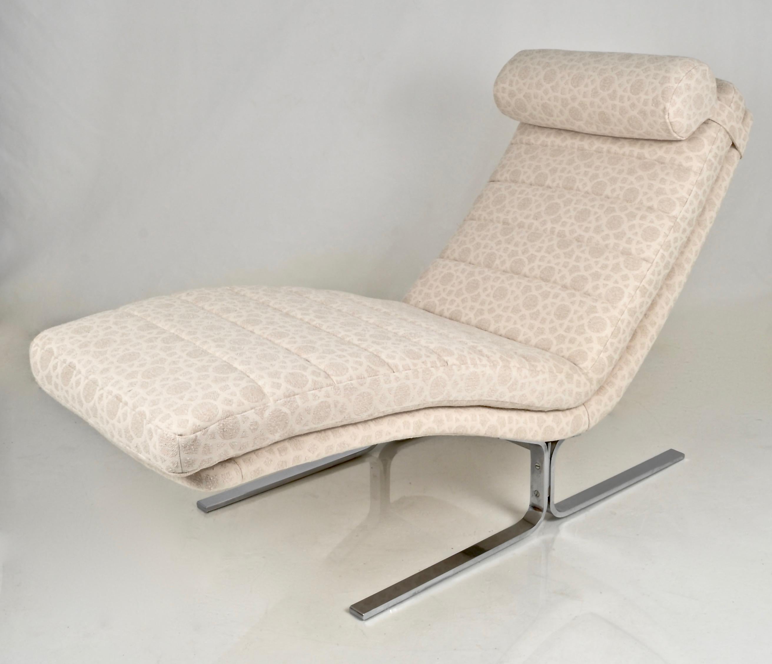 Mid-Century Modern Chaise Longue by Walter Knoll for Brayton International, USA, 1970s