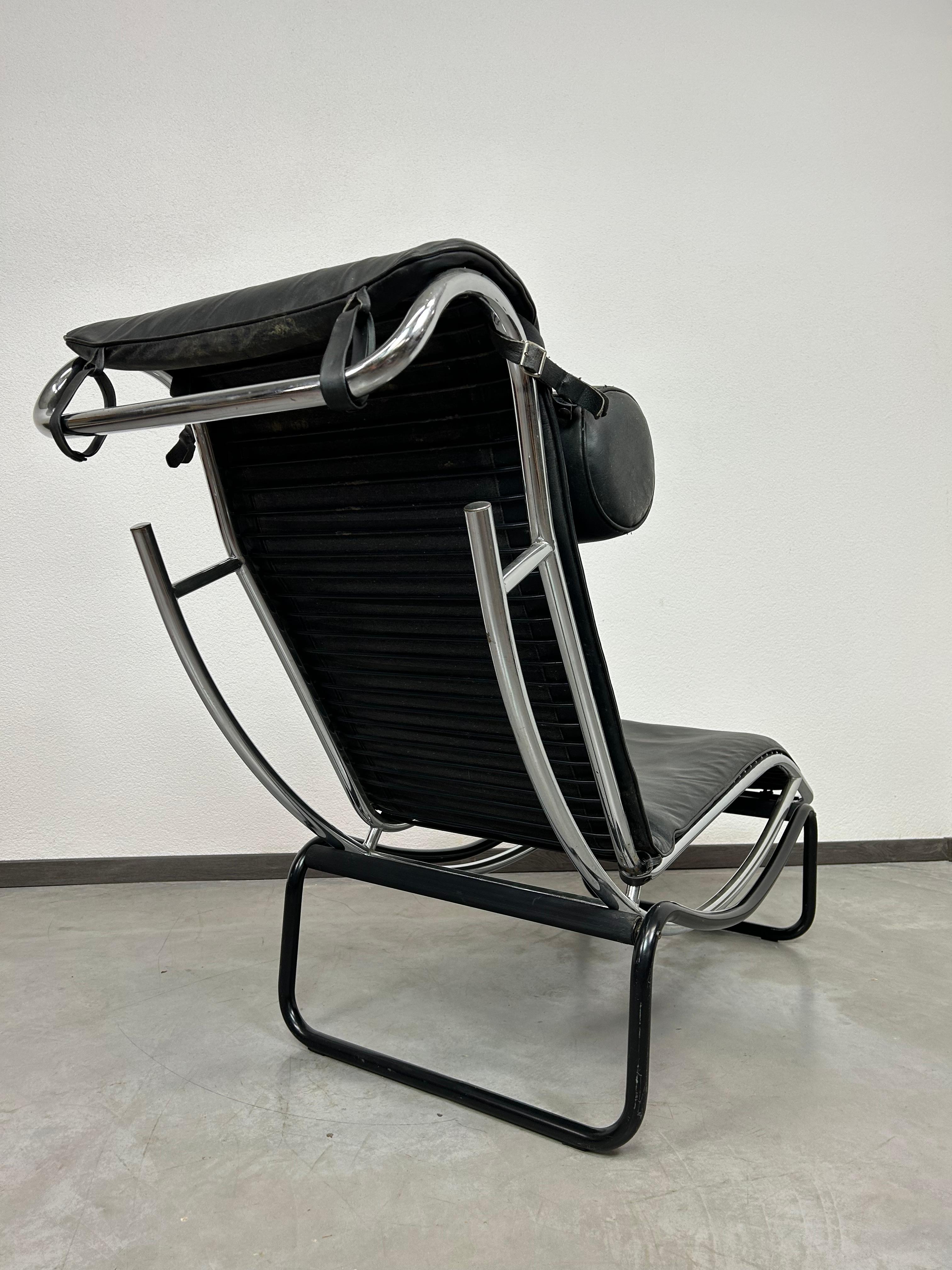 Chaiselongue-Stuhl Amaca, inspiriert von Le Corbusiers LC4 (Ende des 20. Jahrhunderts) im Angebot