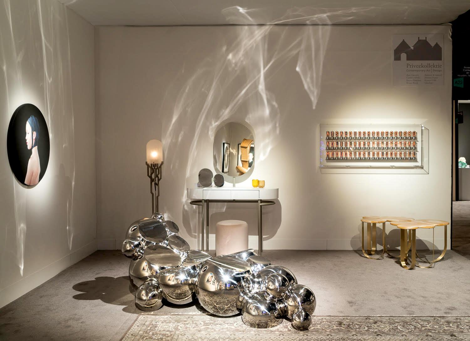 Chaise Longue Outdoor Indoor Sculpture Mirror Steel Metal Spheres Design Italy For Sale 2