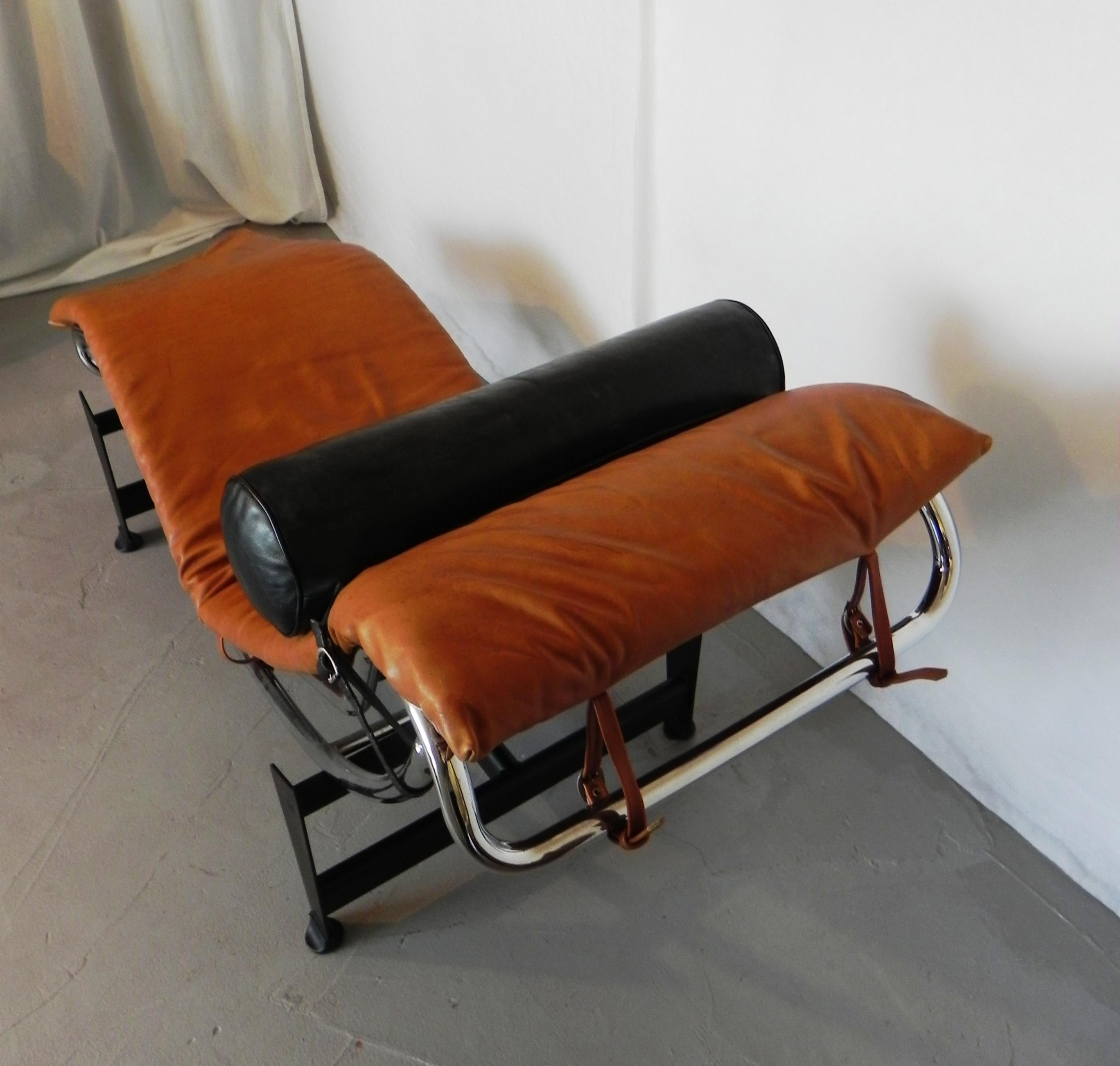 Late 20th Century Chaise longue di ispirazione Bauhaus, années 80 en vente