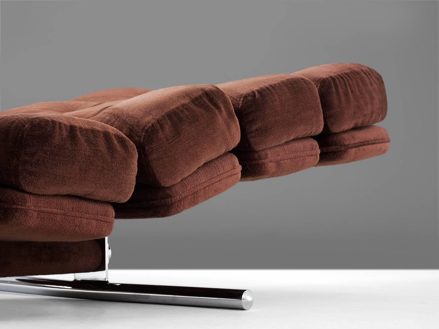 Chaise Longue for Gervan Belgium in Original Upholstery In Good Condition In Waalwijk, NL