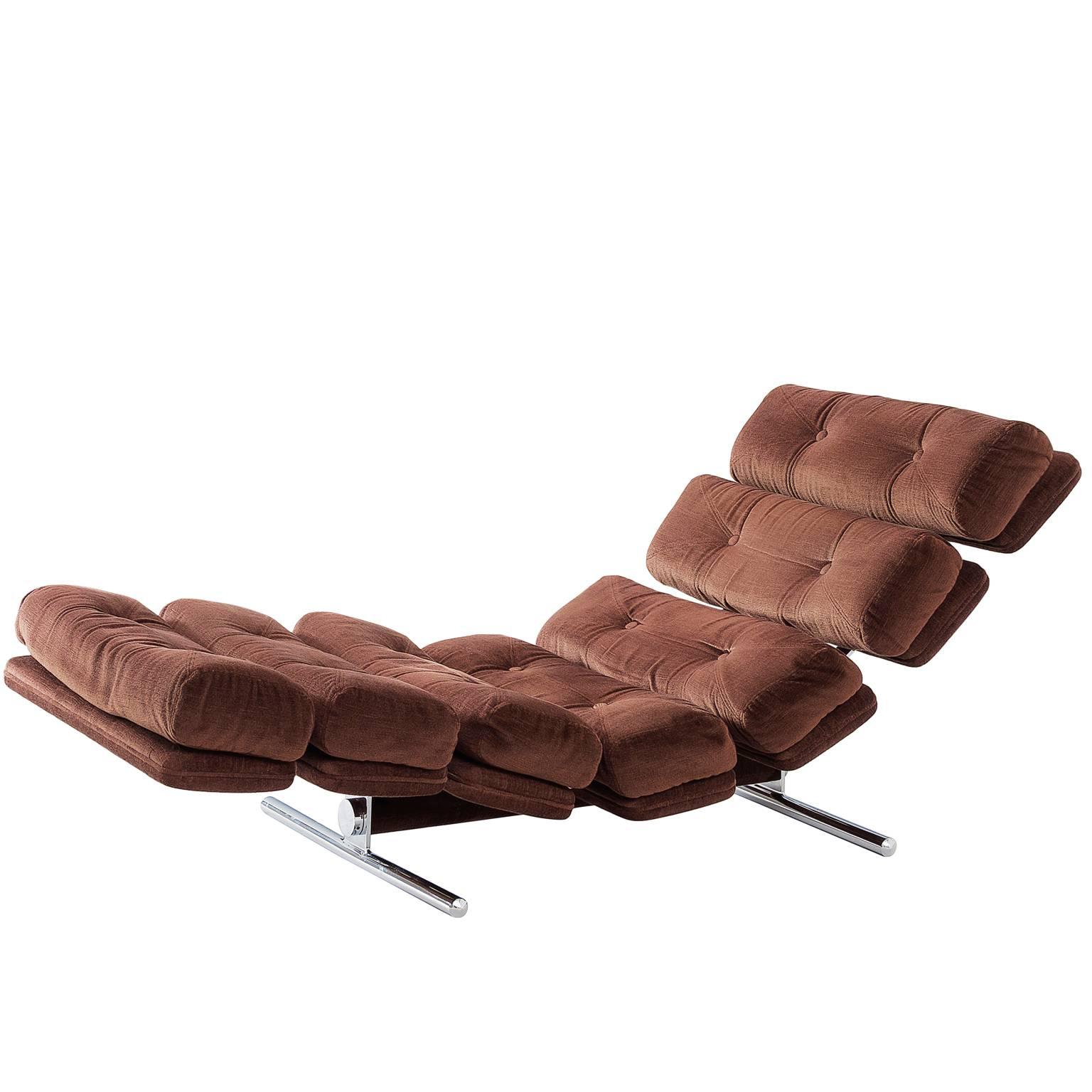 Chaise Longue for Gervan Belgium in Original Upholstery