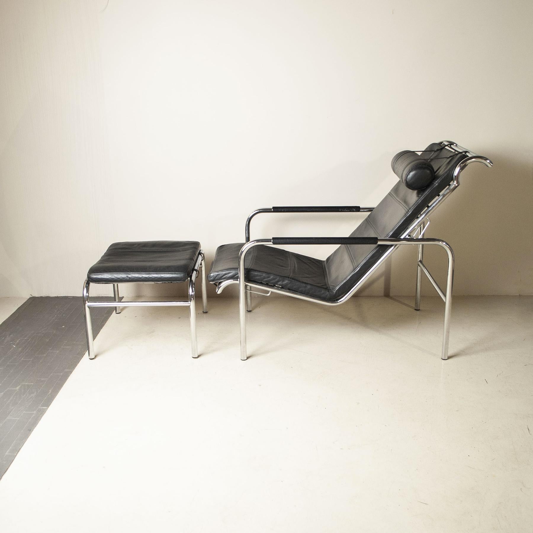 Late 20th Century Chaise Longue Genni for Zanotto by Gabriele Mucchi 70s For Sale