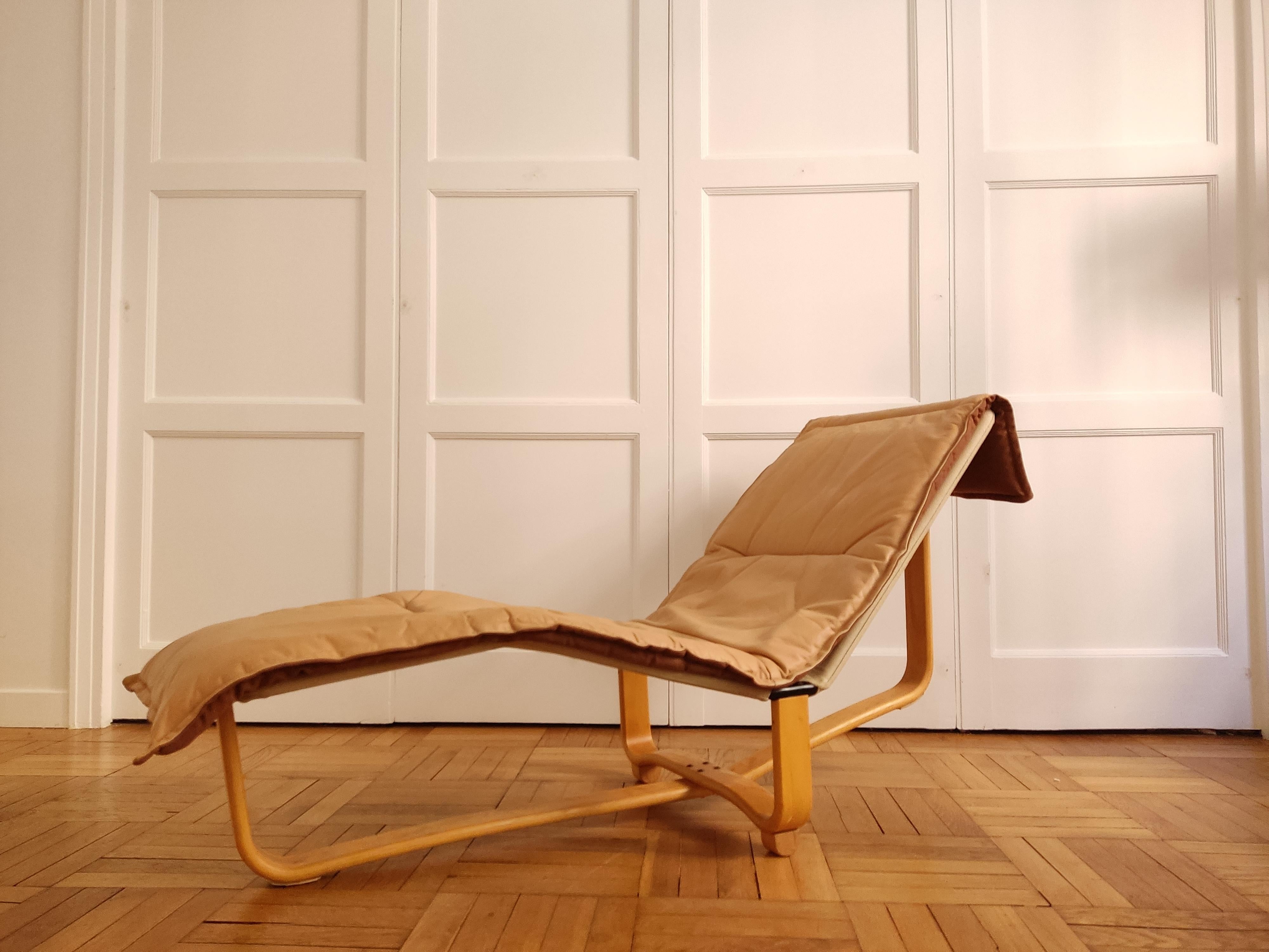 Chaise-Longue Ingmar & Relling, Camel Leather, 1970 5