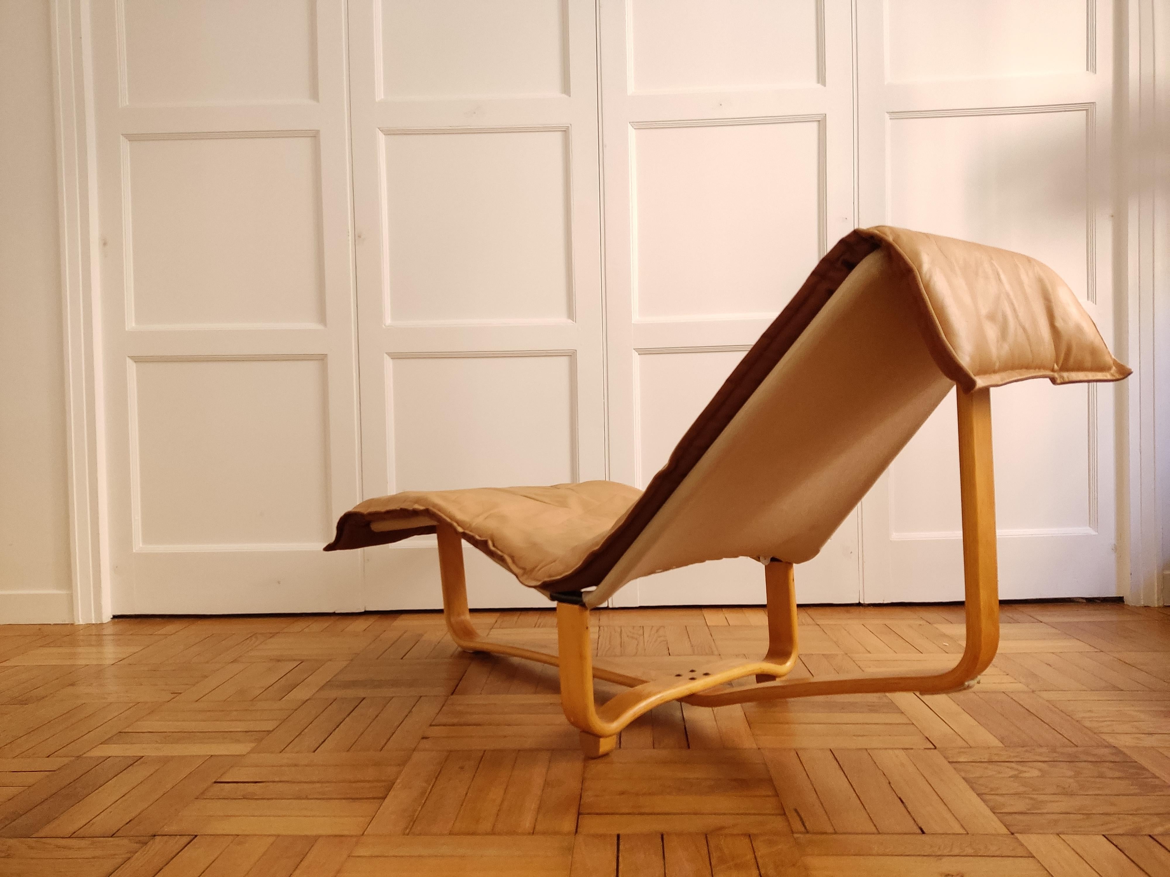 Chaise-Longue Ingmar & Relling, Camel Leather, 1970 6
