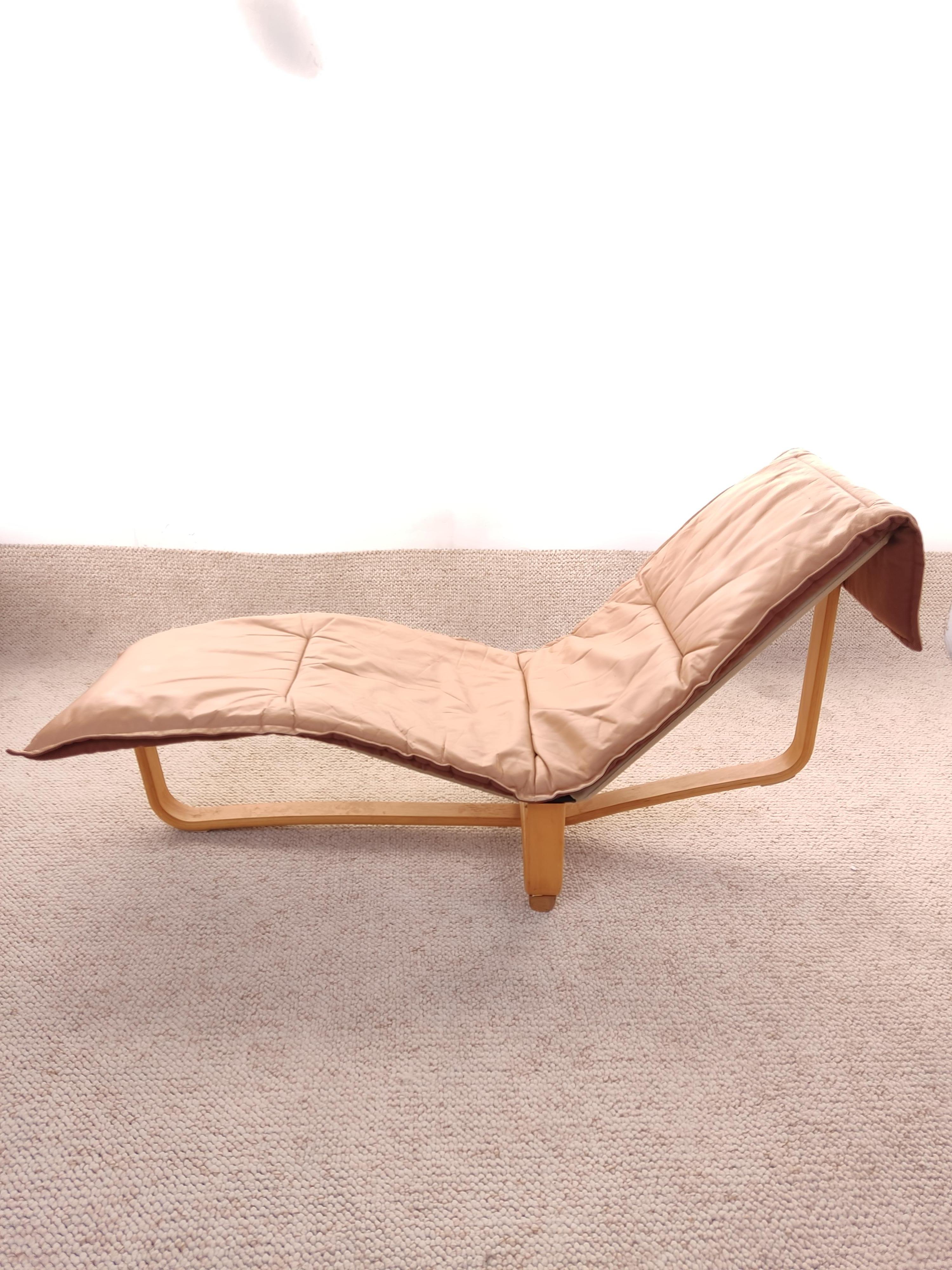 Chaise-Longue Ingmar & Relling, Camel Leather, 1970 3