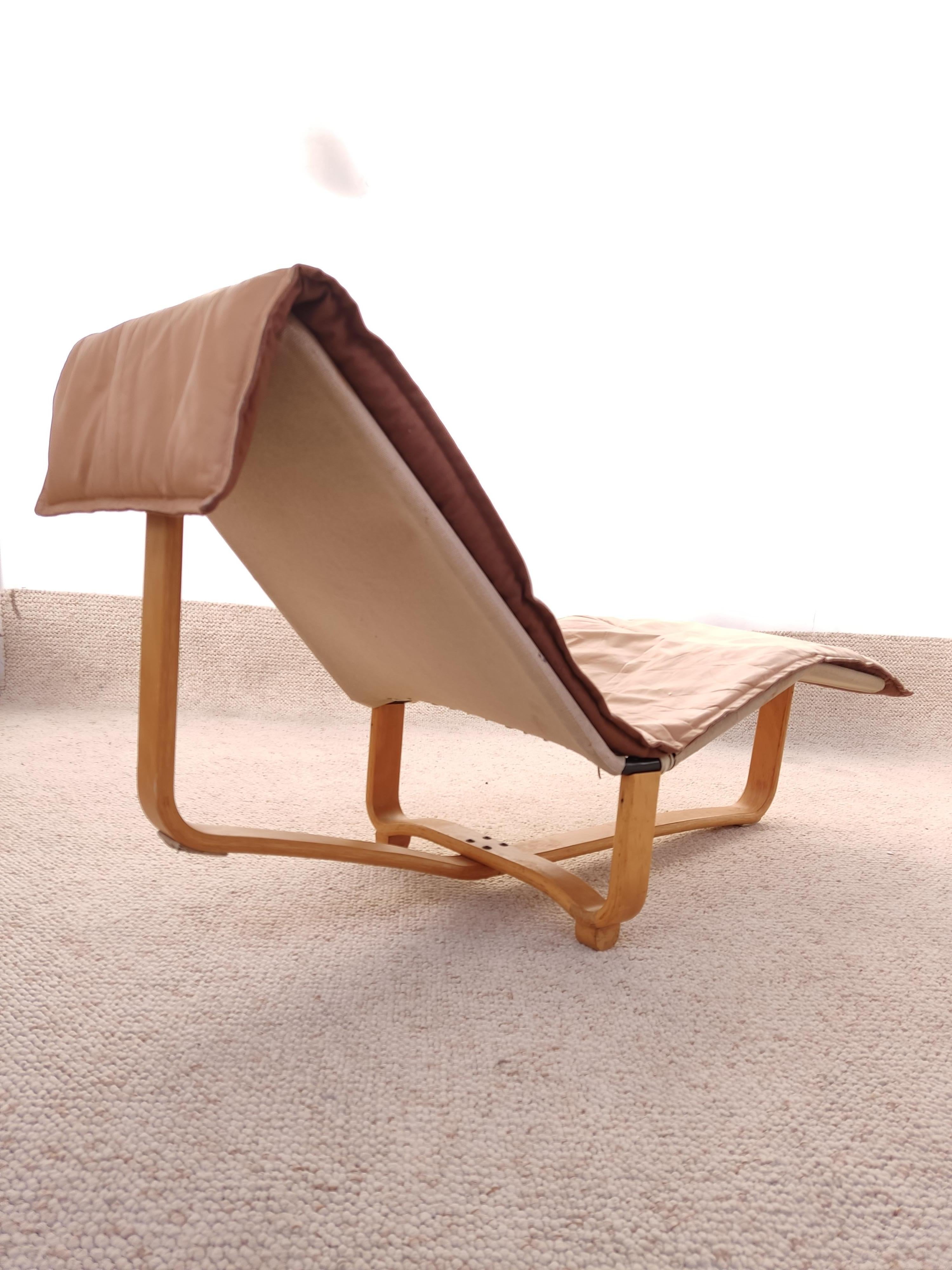 Late 20th Century Chaise-Longue Ingmar & Relling, Camel Leather, 1970