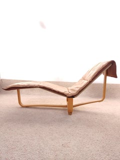 Vintage Chaise-Longue Ingmar & Relling, Camel Leather, 1970
