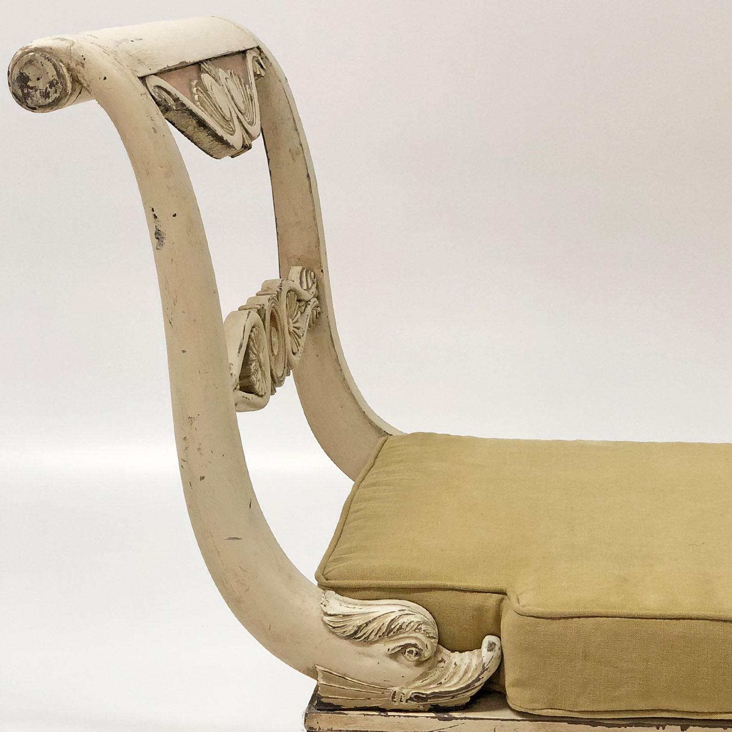 Neoclassical Chaise Longue, Italy, circa 1880