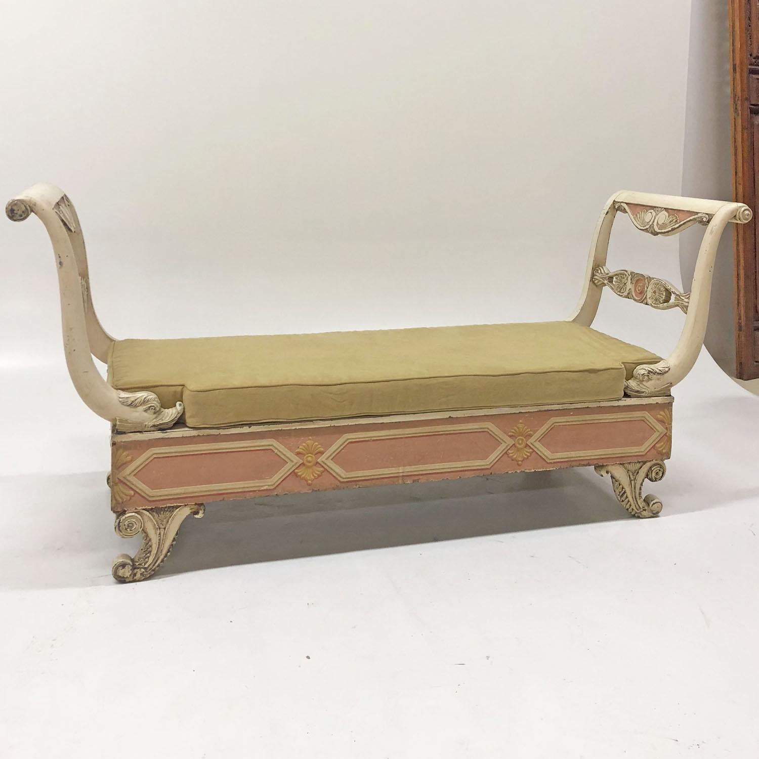 Late 19th Century Chaise Longue, Italy, circa 1880