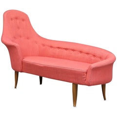 Vintage Chaise Longue, Kerstin Hörlin-Holmquist "Lustgården, " Nordiska Kompaniet, 1958