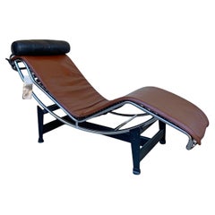 Chaise Longue LC4 Leder braun Le Corbusier Perriand Cassina Echtheitszertifikat.