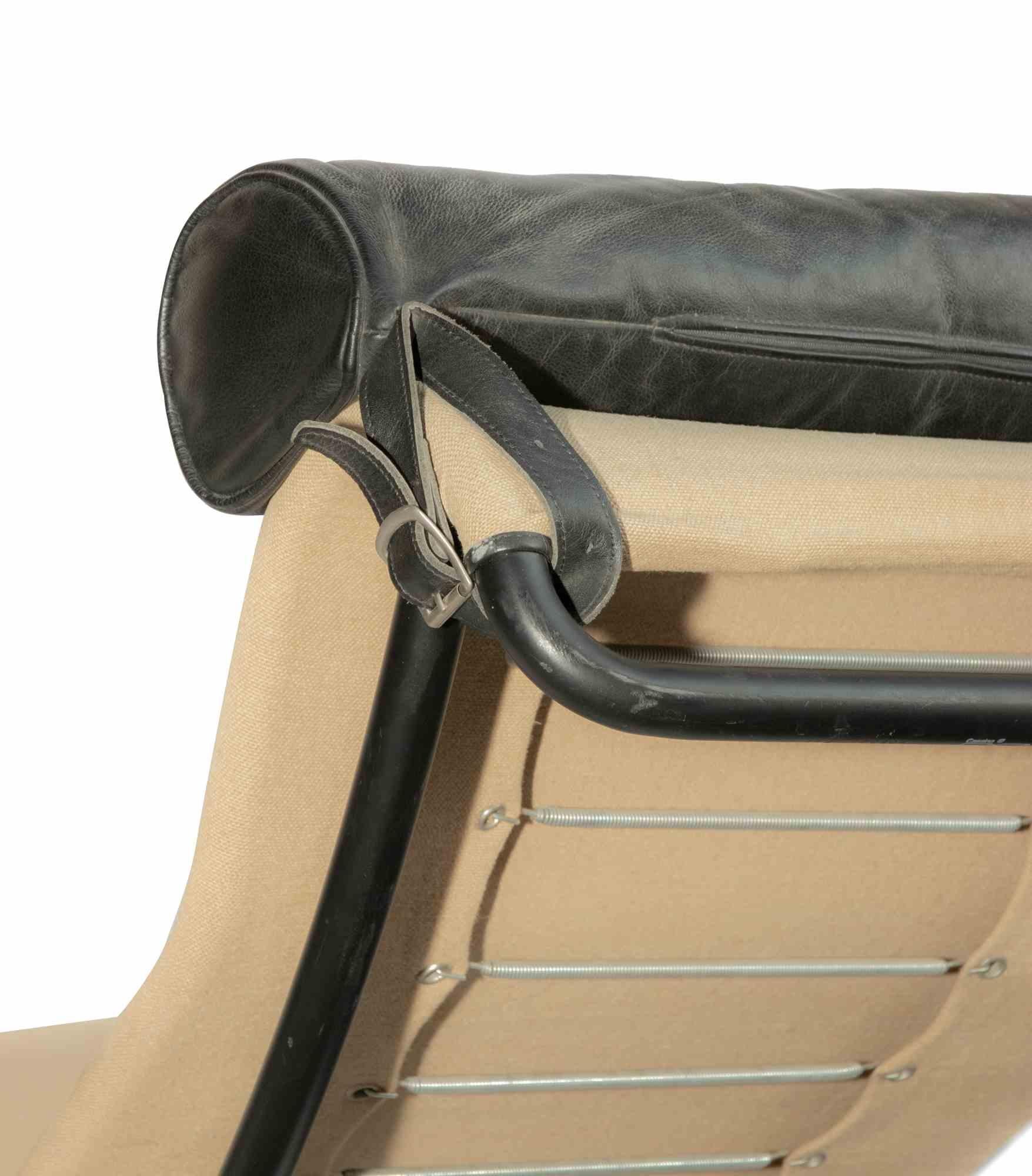 Leather Chaise Longue LC4 by Cassina, Italy, Early 1980s