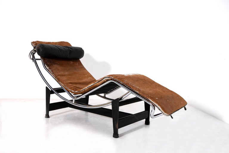 Mid-20th Century Chaise Longue LC4 by Le Corbusier, C. Perriand, P. Jeanneret for Cassina For Sale