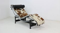 Chaise Longue "LC4" Le Corbusier, Cassina Edition, Ponyskin, Perfect Condition