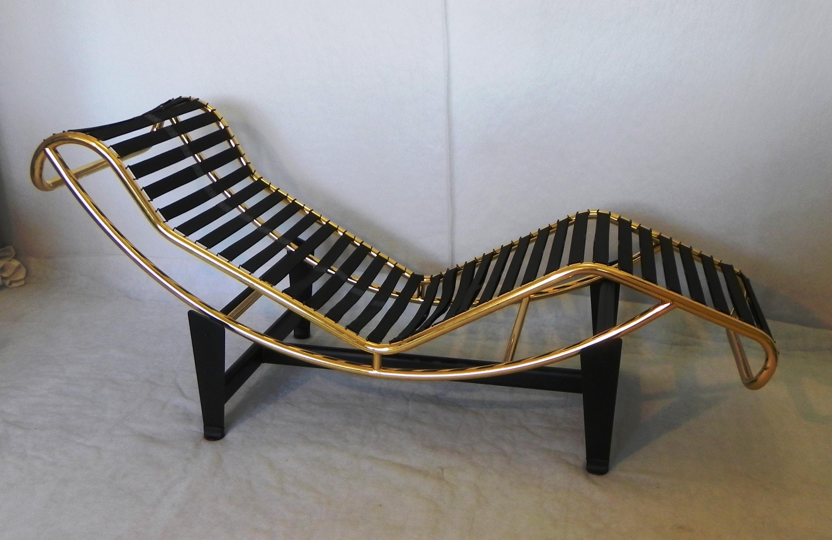 Gilt Chaise Longue, limited edition - Gold For Sale