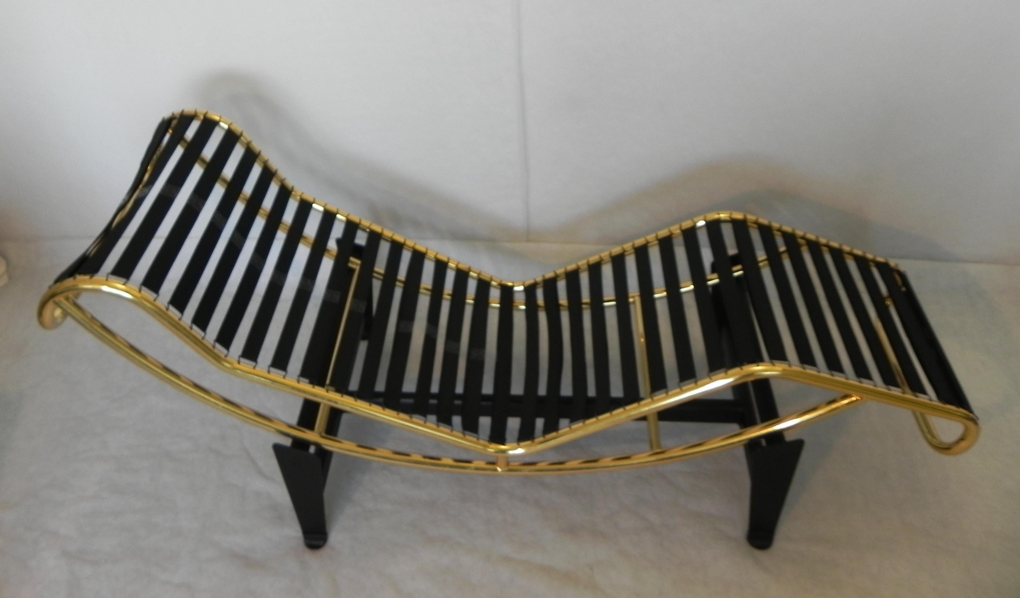 Late 20th Century Chaise Longue, limited edition - Gold For Sale