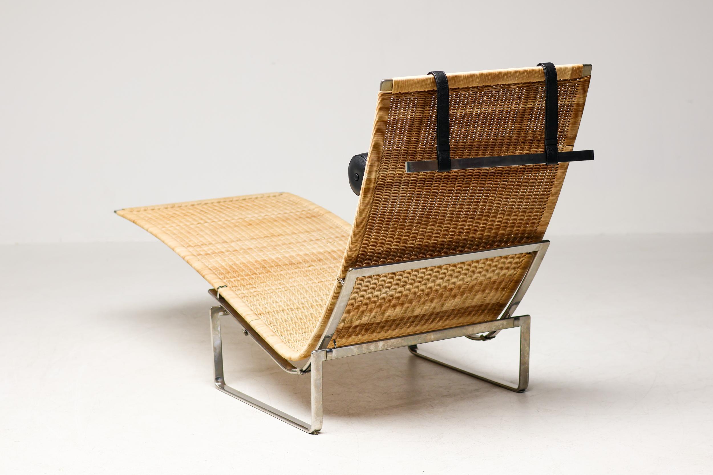 Scandinavian Modern Chaise Longue Model PK24 by Poul Kjærholm for E. Kold Christensen For Sale