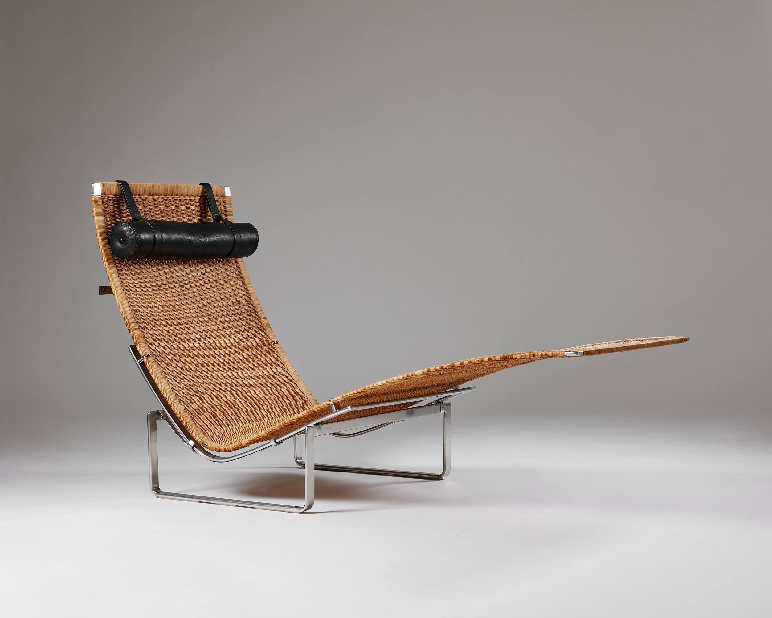 Mid-Century Modern Chaise Longue Modèle PK24 Conçu par Poul Kjaerholm pour E. Kold Christensen en vente