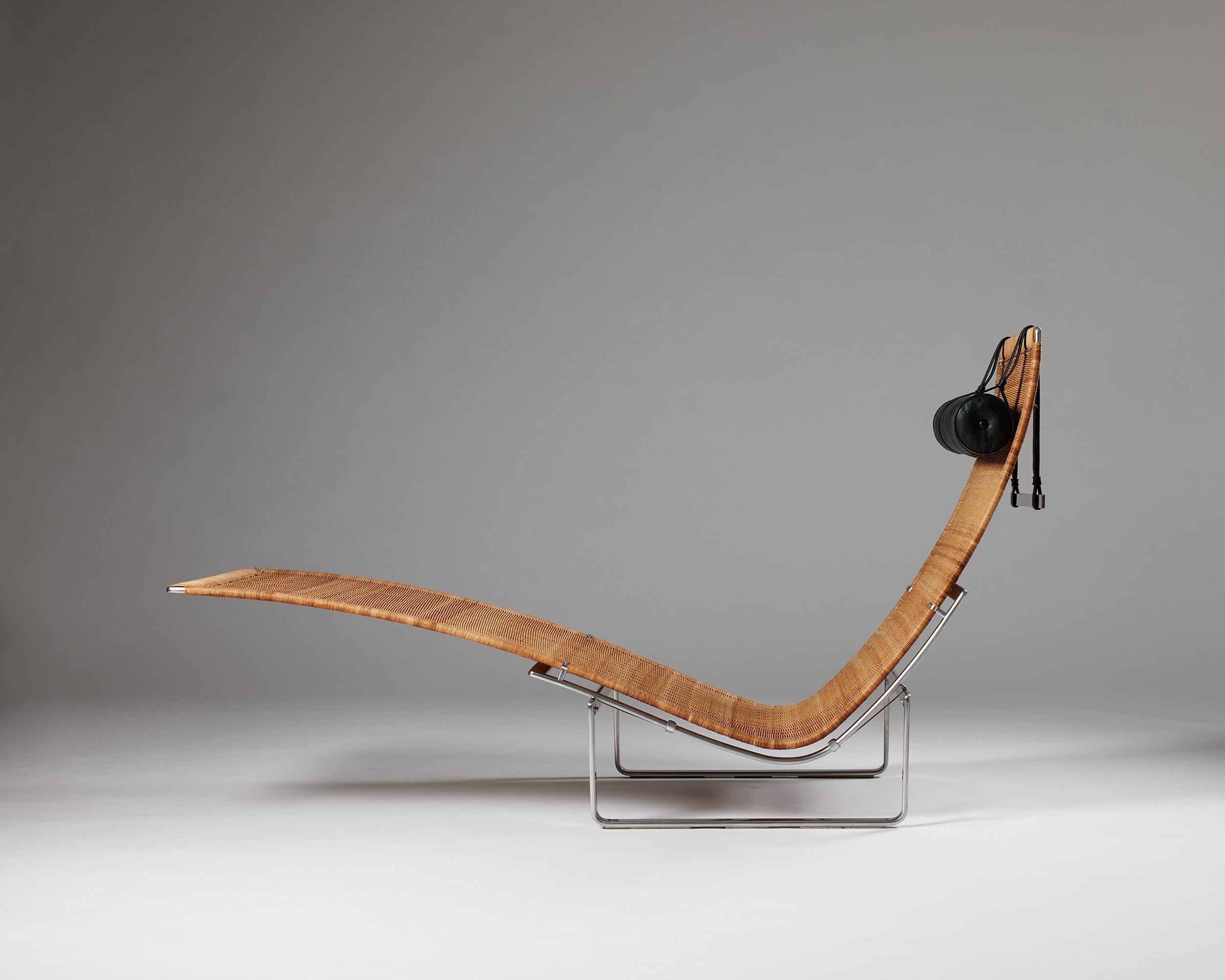 Danish Chaise Lounge Model PK24 Designed by Poul Kjaerholm for E. Kold Christensen For Sale