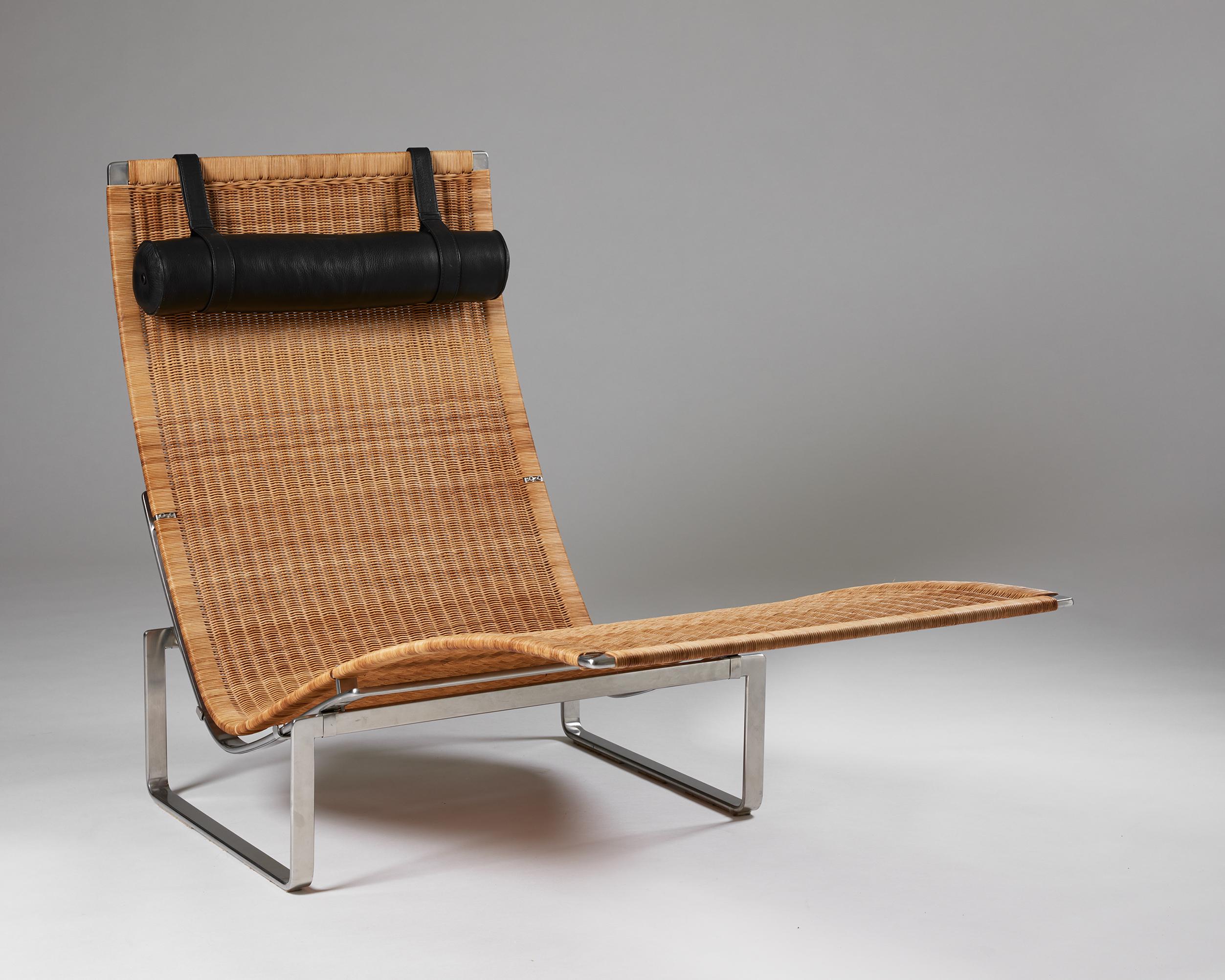 Mid-20th Century Chaise Lounge Model PK24 Designed by Poul Kjaerholm for E. Kold Christensen For Sale
