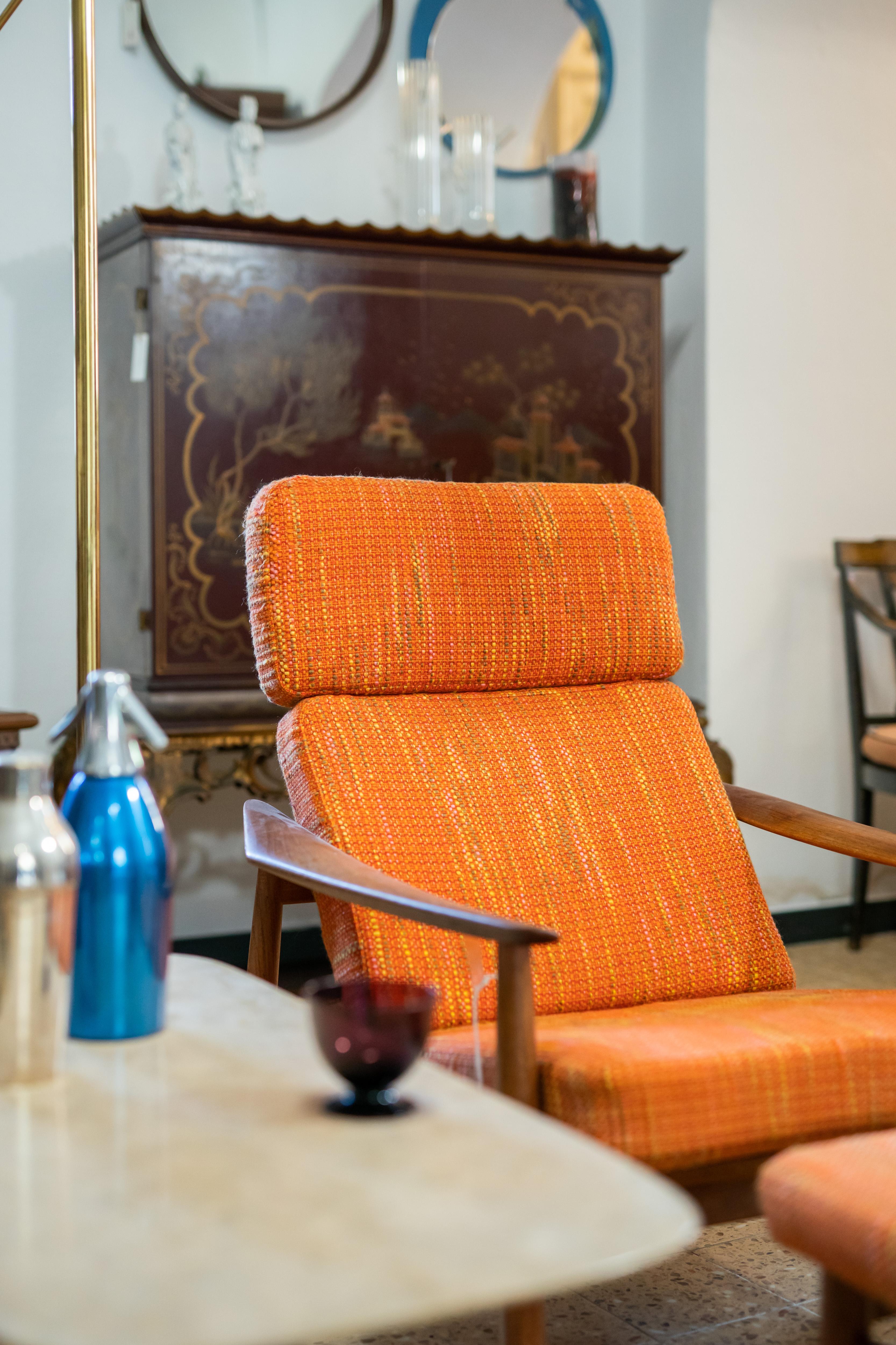 Chaise-longue Modèle FD 164 en teck, Arne Vodder, Danemark années 1960 en vente 3