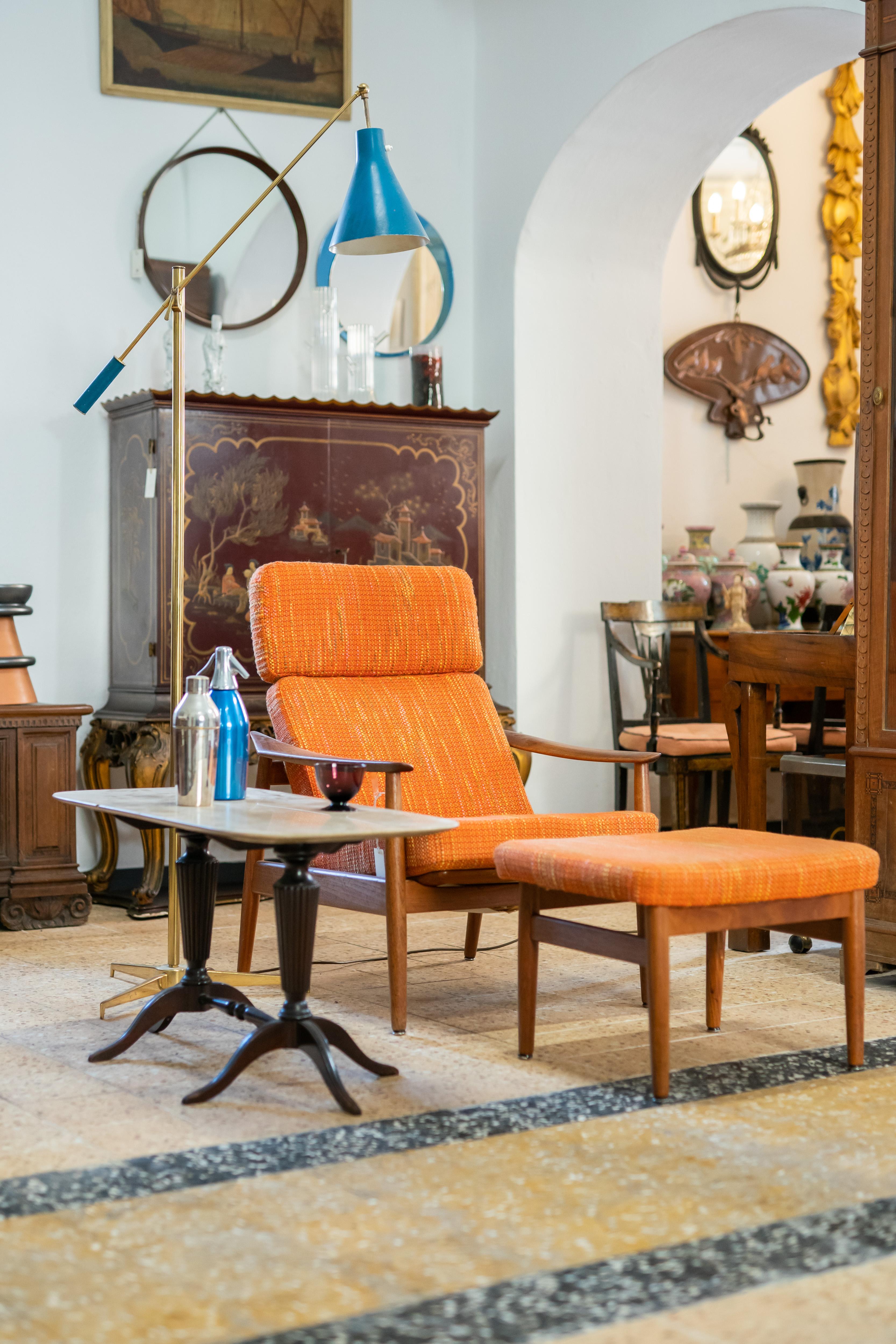 Mid-Century Modern Chaise-longue Modèle FD 164 en teck, Arne Vodder, Danemark années 1960 en vente