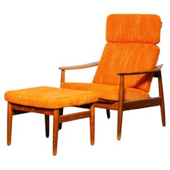 Chaise-longue Modello FD 164 in teak, Arne Vodder, Danimarca anni' 60
