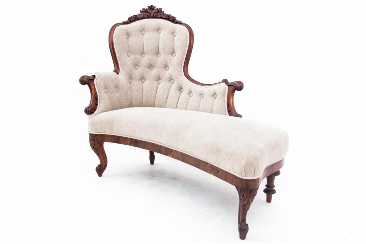 Chaise longue, Northern Europe, circa 1890. After renovation. For Sale 1