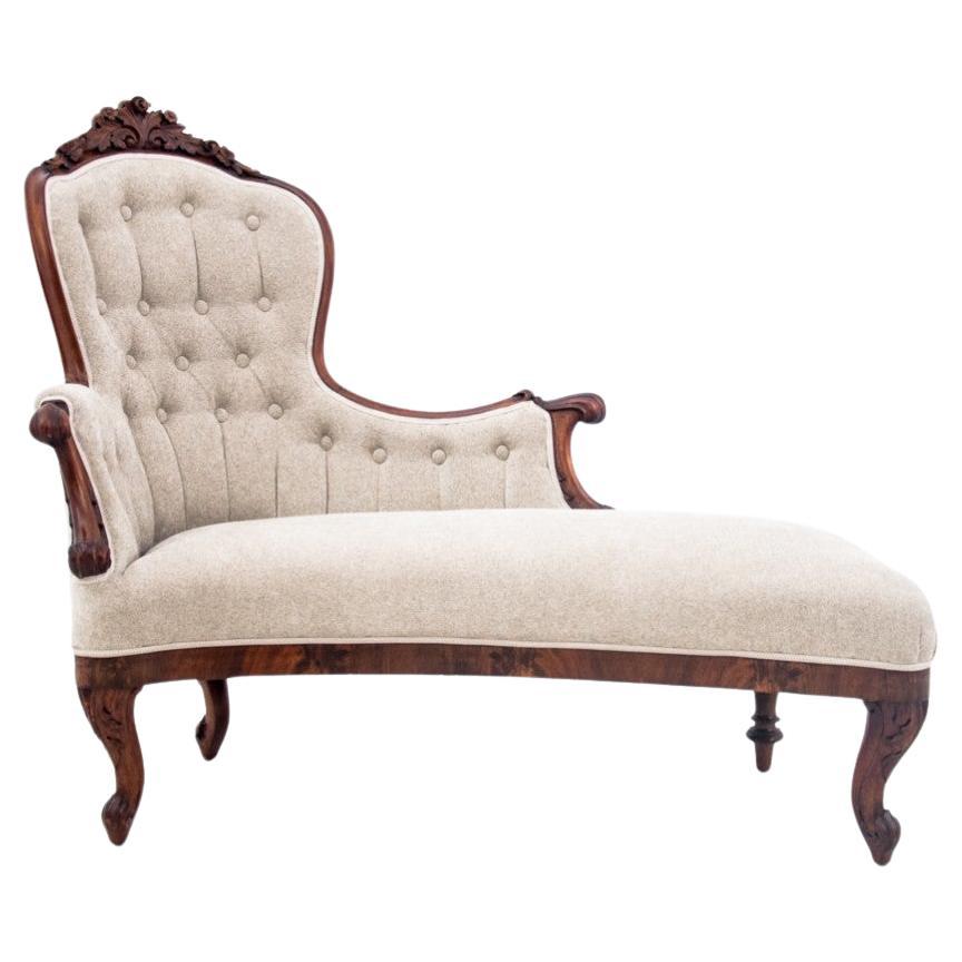 Chaise longue, Northern Europe, circa 1890. After renovation. For Sale