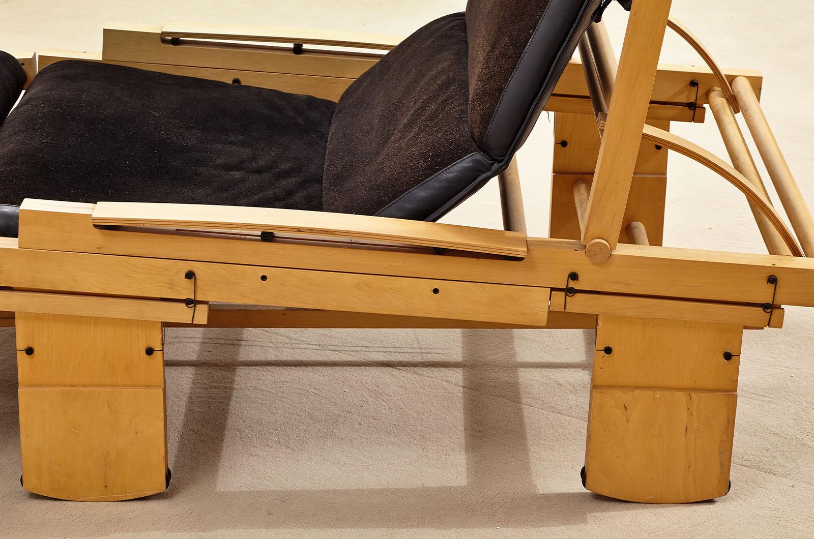 Chaise longue à bascule de Bepi Fiori pour Bernini en vente 7