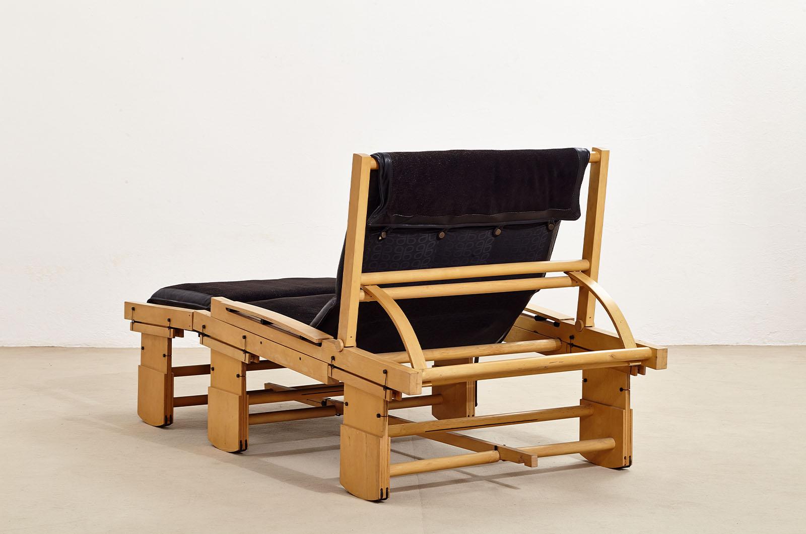 Late 20th Century Chaise longue à bascule de Bepi Fiori pour Bernini en vente