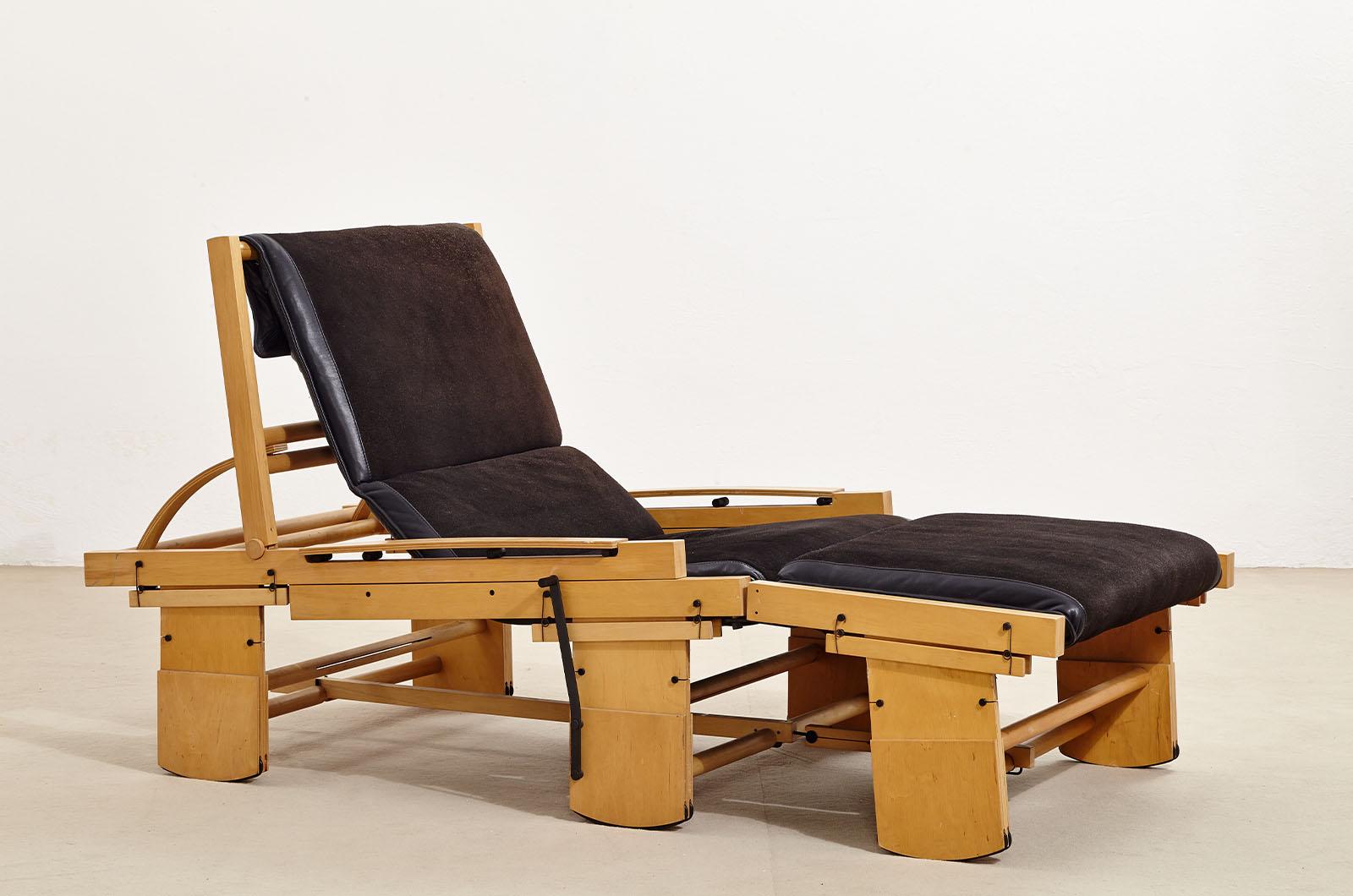 Chaise longue à bascule de Bepi Fiori pour Bernini en vente 2