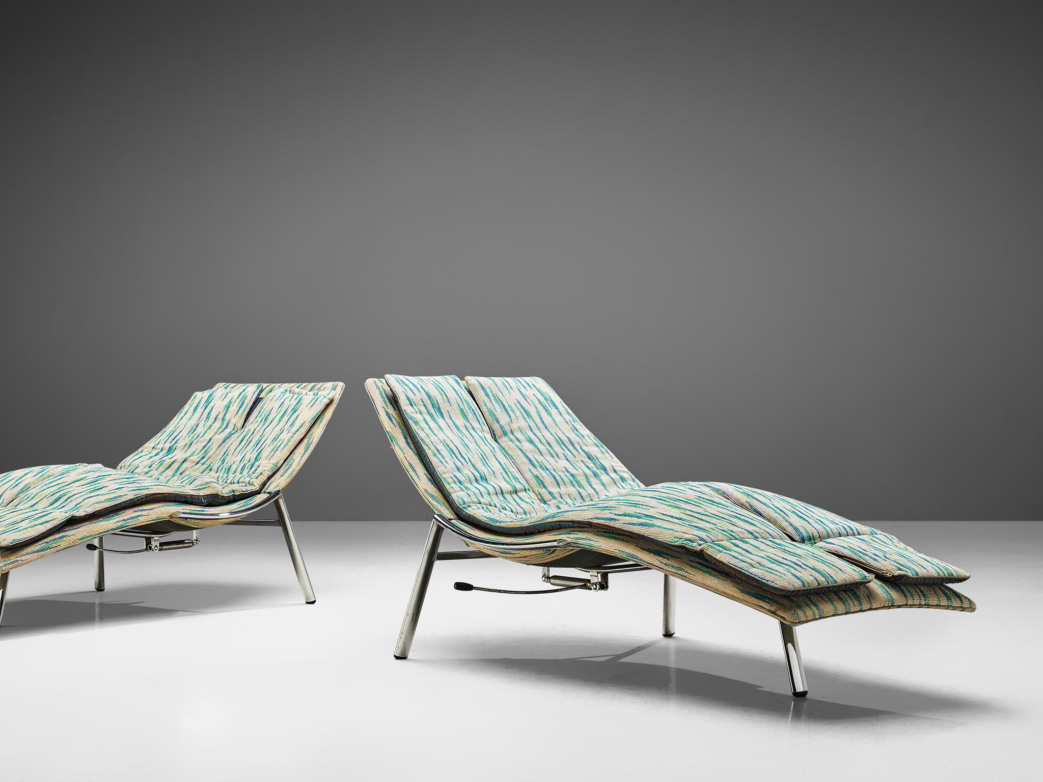 Chaise Longues by Giovanni Offredi for Saporiti  In Good Condition In Waalwijk, NL