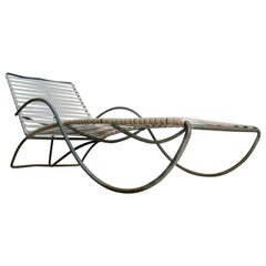 Chaise Lounge '#2' by Walter Lamb for Brown-Jordan Outdoor in Bronze Tubing