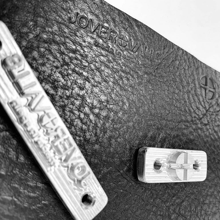 Classic Minimal Contemporary Chaise Lounge Black Smoke Metal and Black